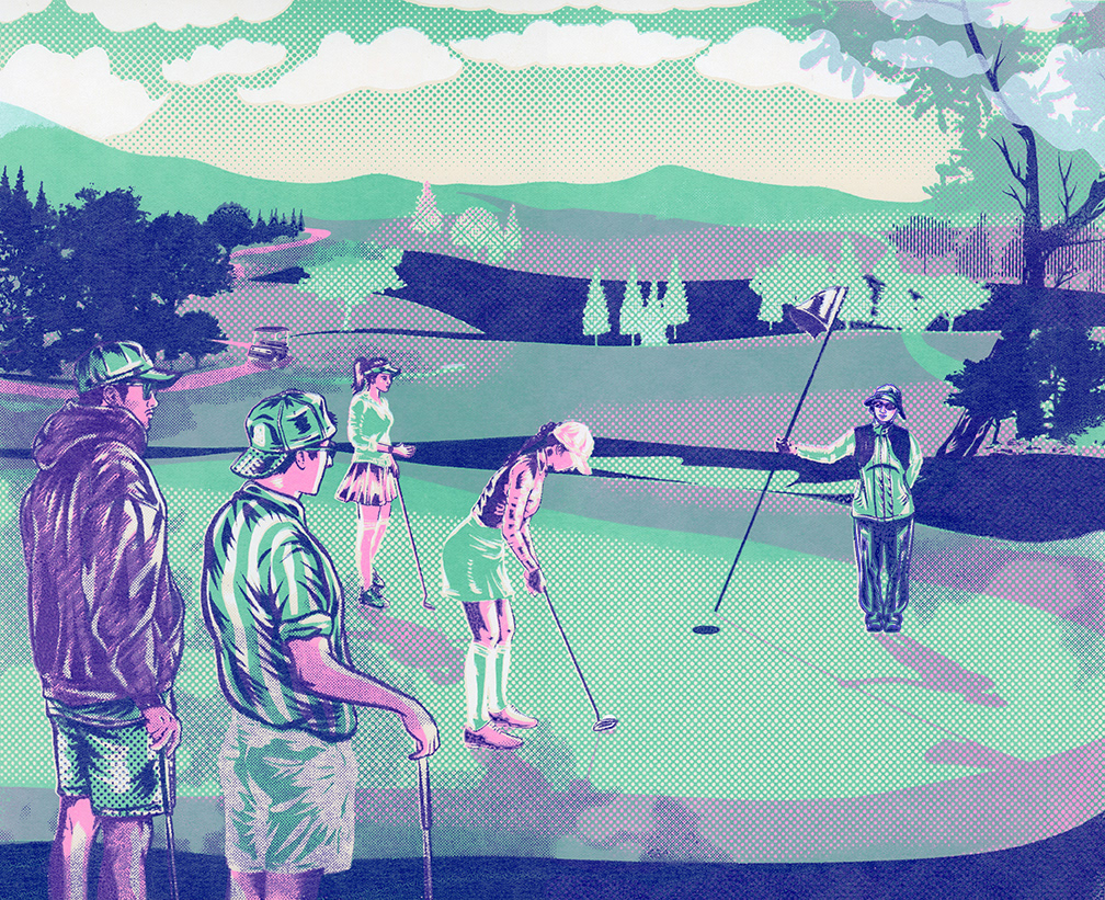 O. <임하투호>(林下投壺) - Golf Enjoyed by the Younger Generation