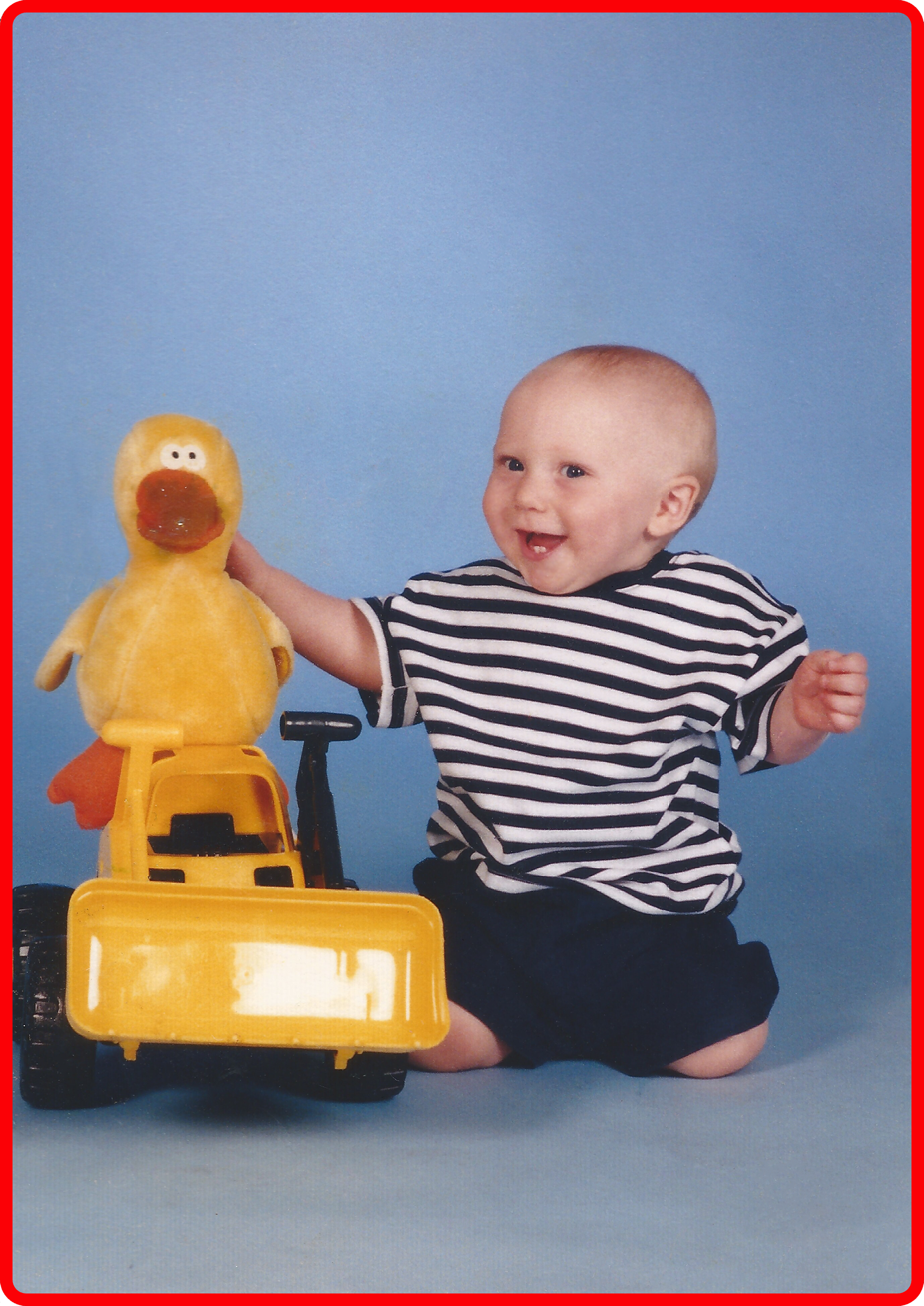 Big Bird...his favorite toy