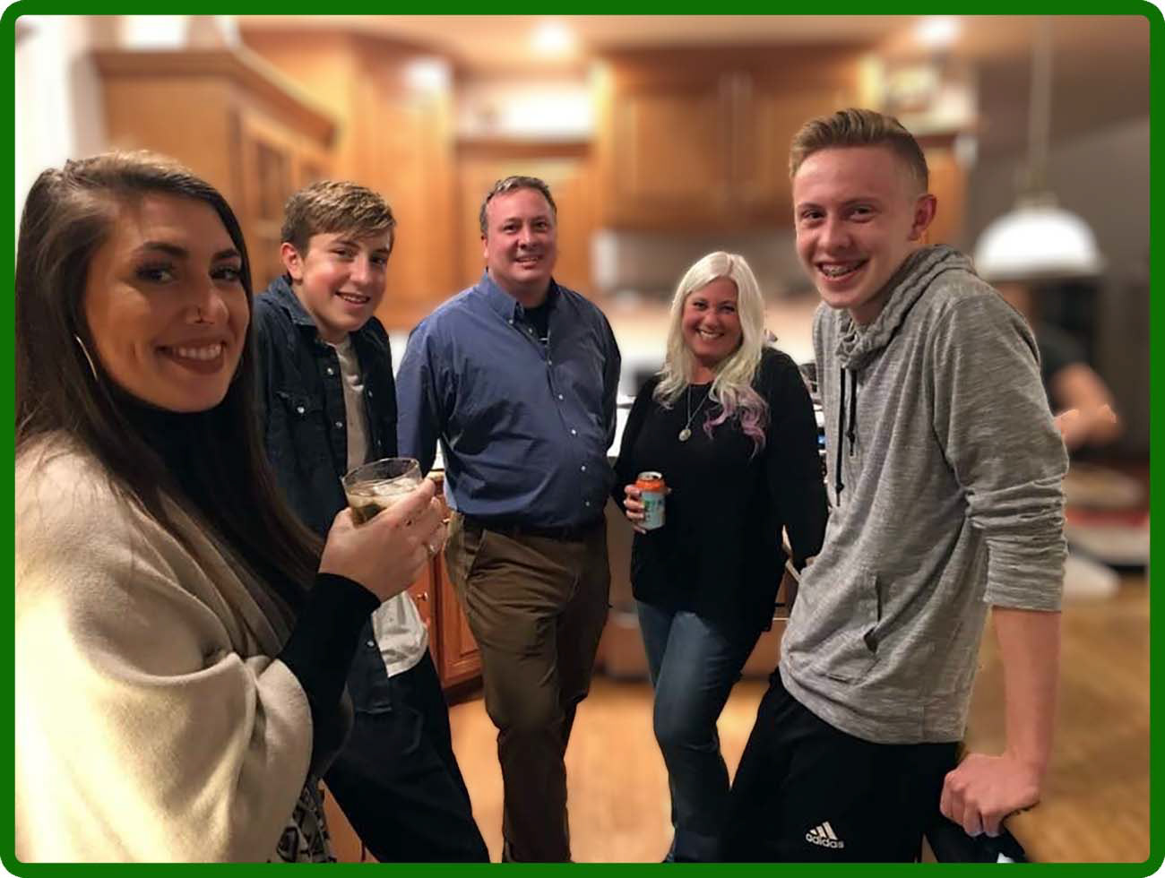 Michael's family with Jane