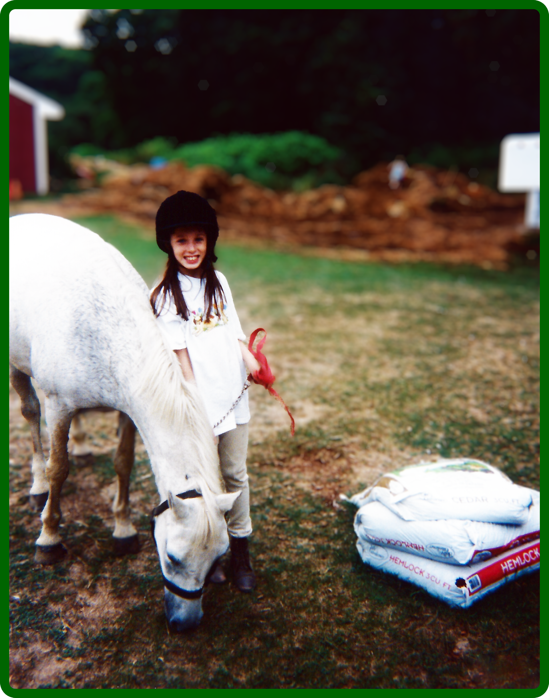 Caroline and "Beauty," August 2002