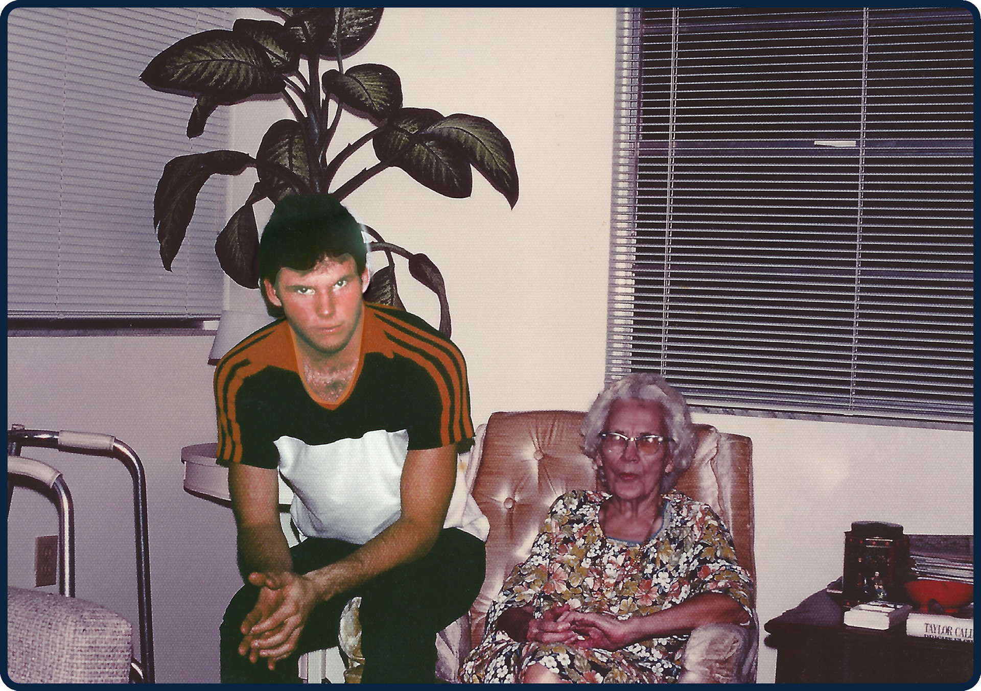 Me with Ma Walker in Sarasota around 1976