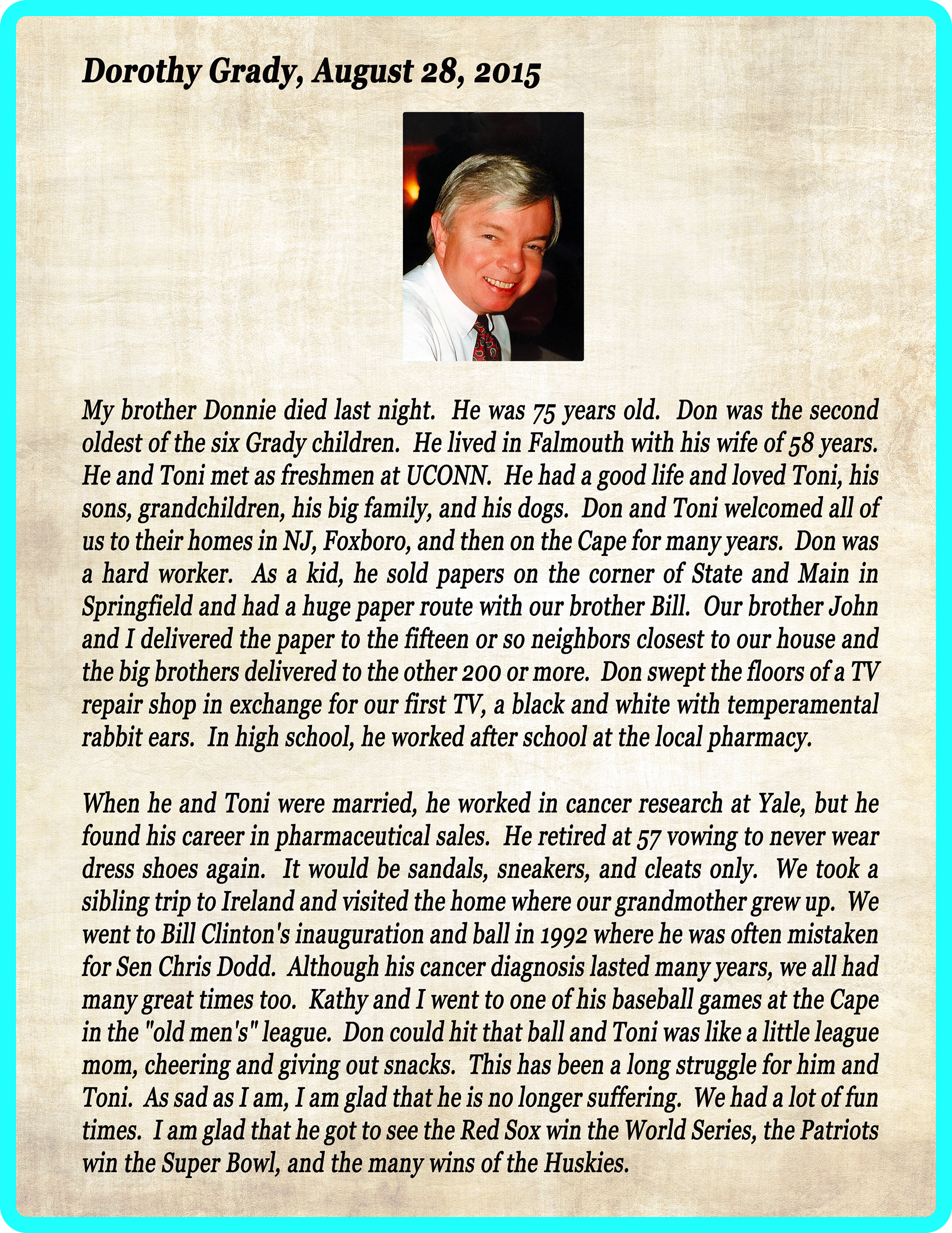 Dorothy Remembering Dad