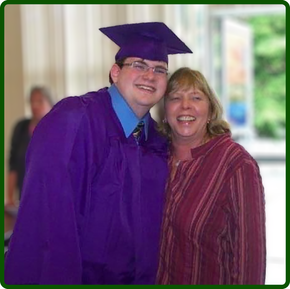 Kevin with Aunt Stelly Grady Brunelle