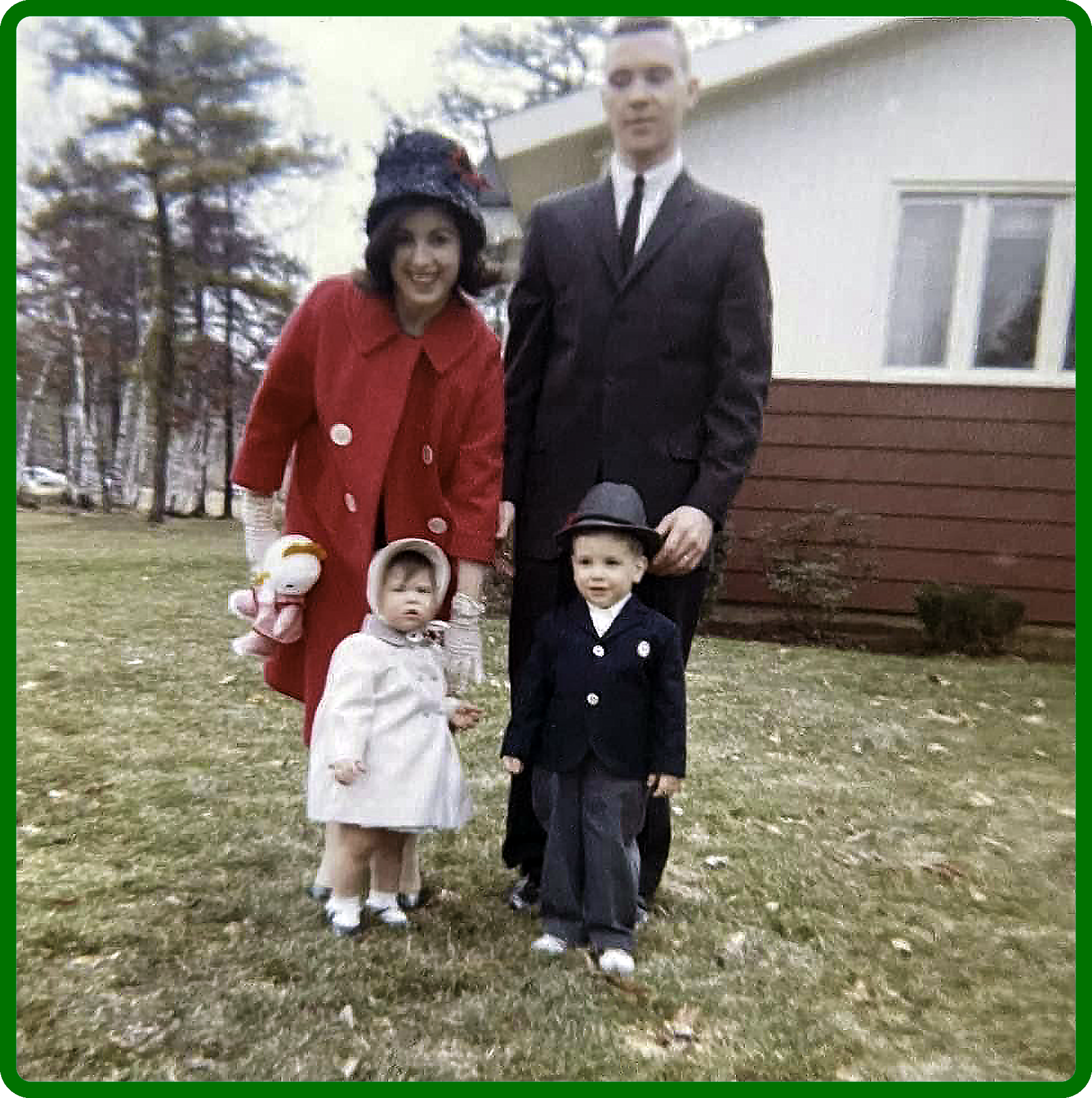 Tammy, Billy, Tim, and Jane at Ellendale in mid 60's