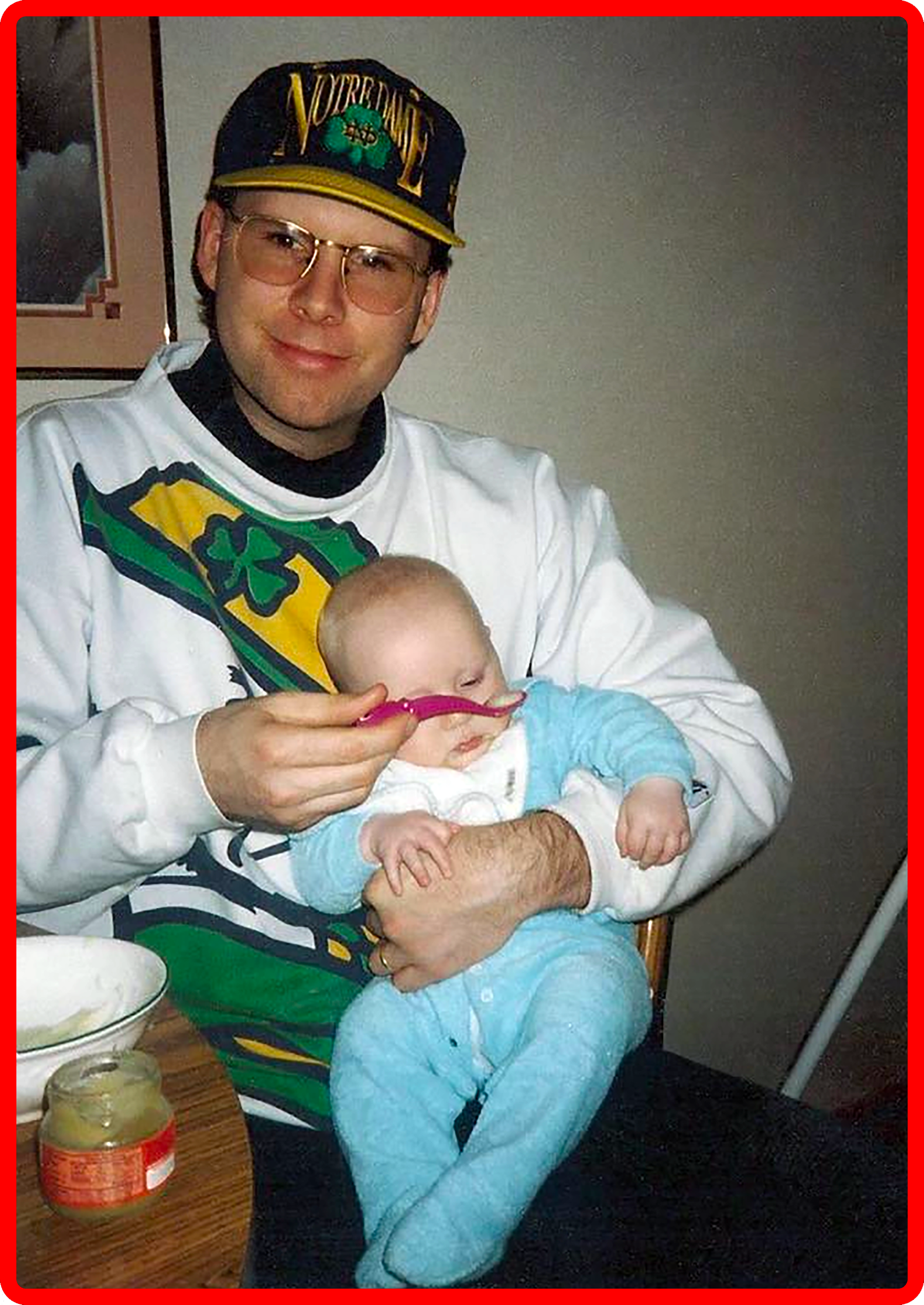 Proud Dad Feeding