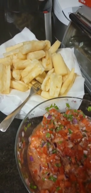 Salsa and Deep Fried Cassava
