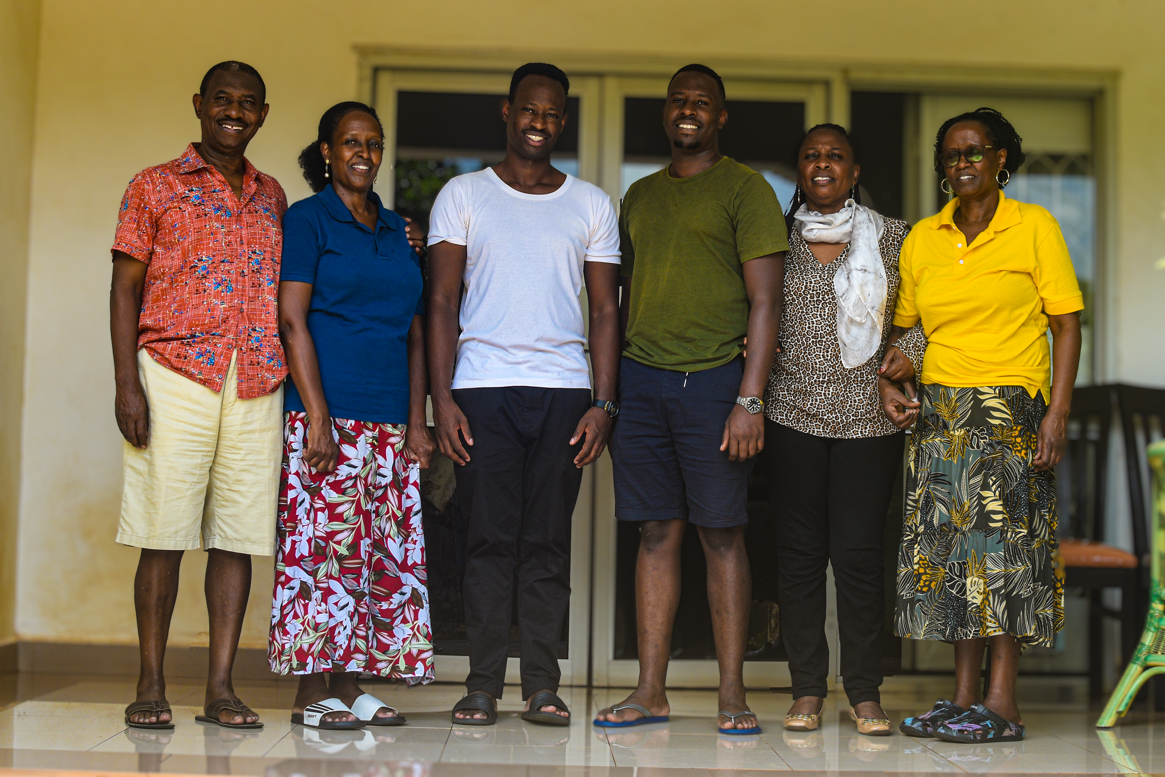 Sam, Barbara, Kaze, Daudi, Muja, and Lydia