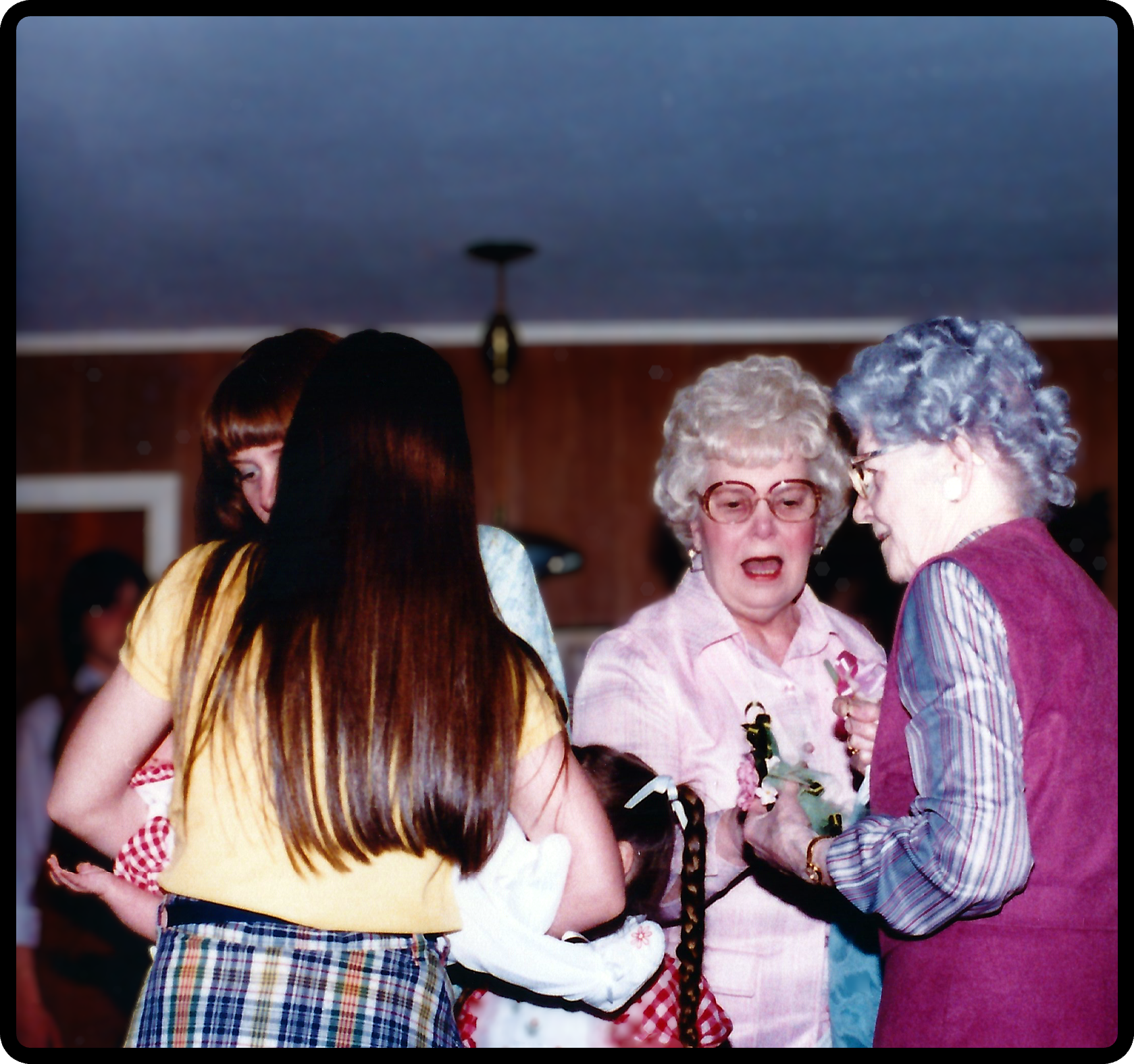 Grandma, Stelly, and the Hatcher family