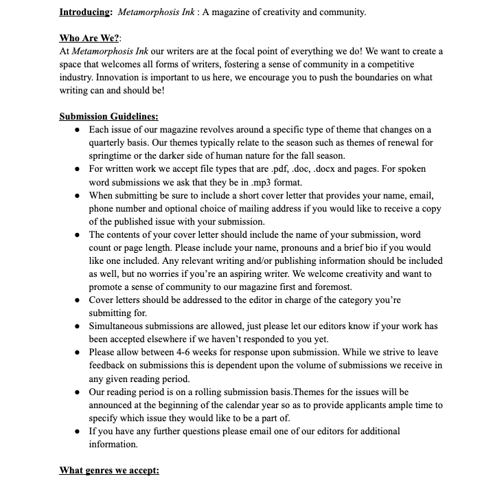 Magazine Proposal (1/2)