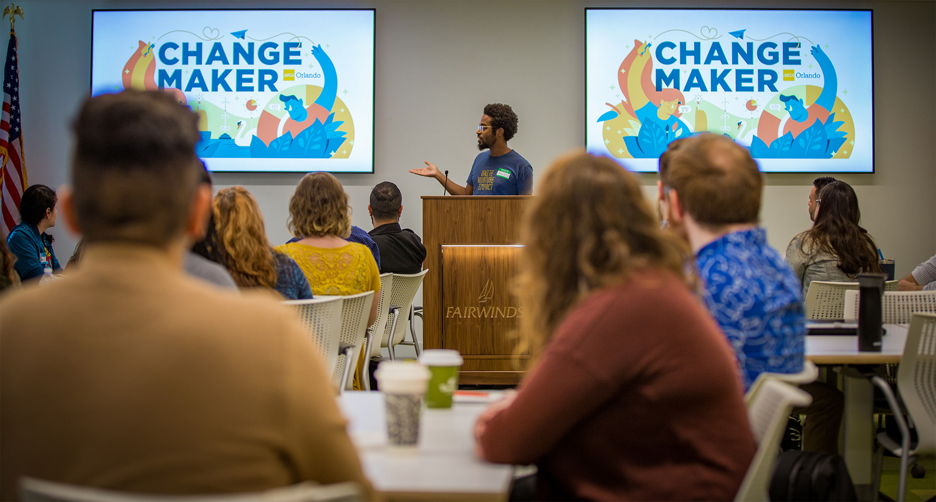 Avery hosting the Changemaker 2019 Kick-Off