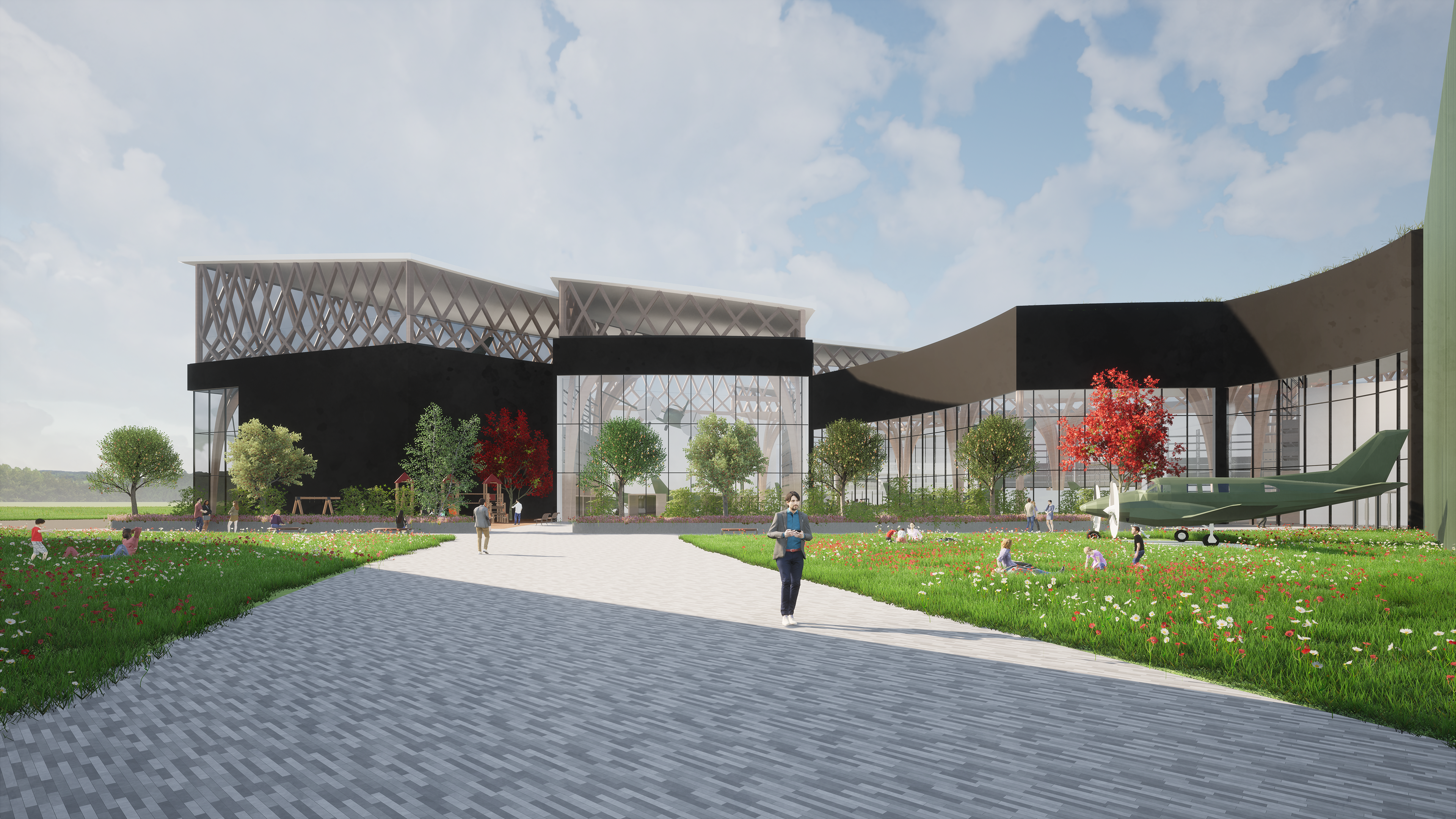 View from exit of hanger 3