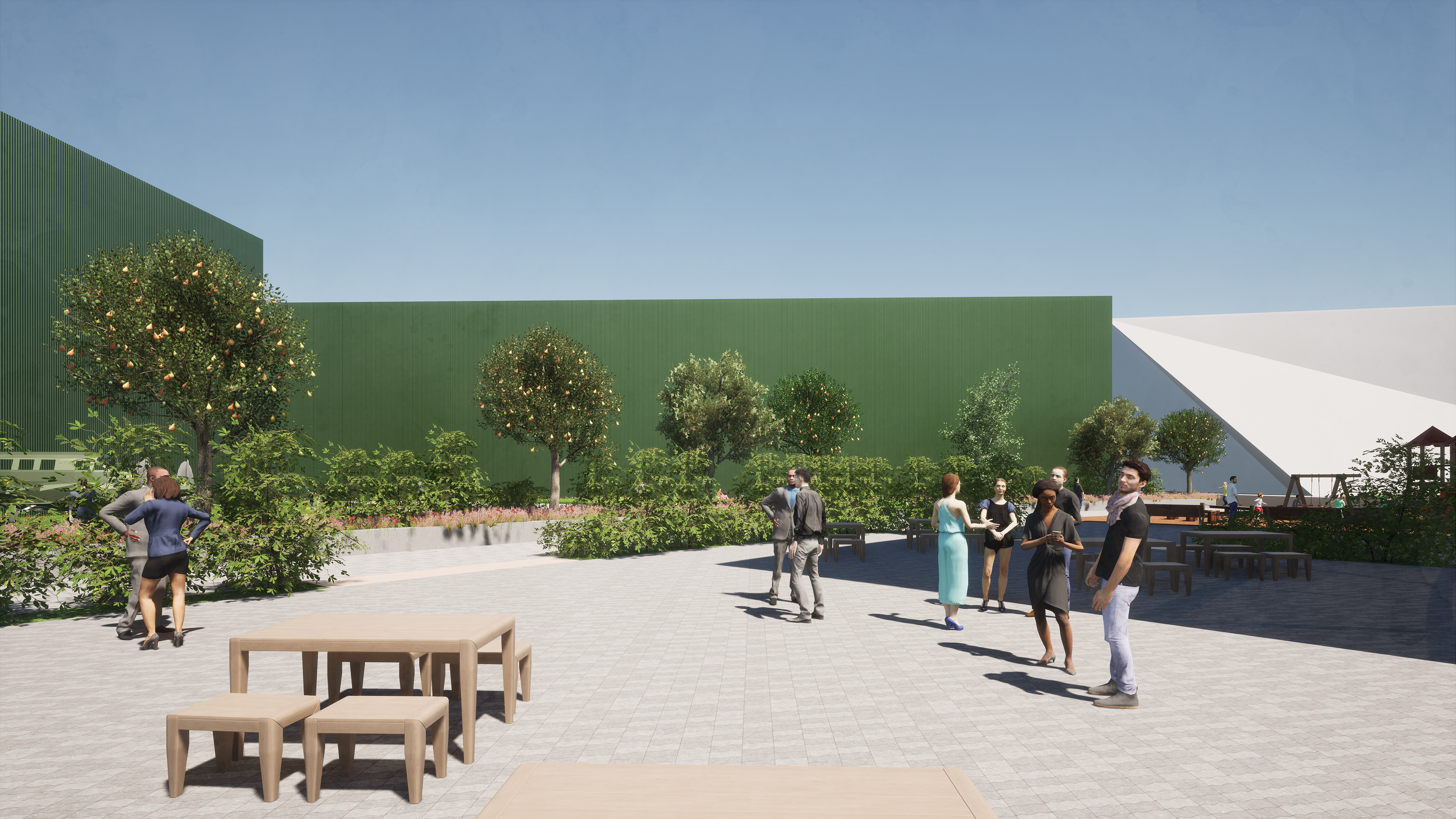 Outdoor gathering space