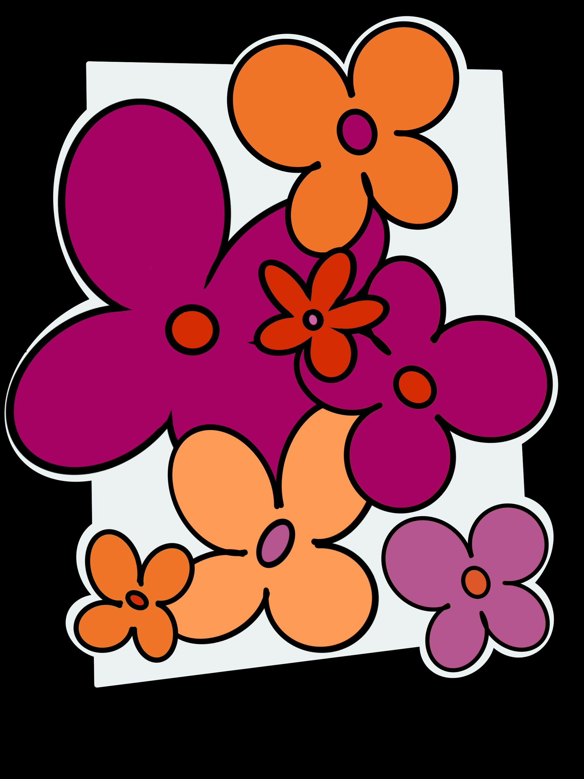 Hydro Pole Graphic (Lesbian Flower Power)
