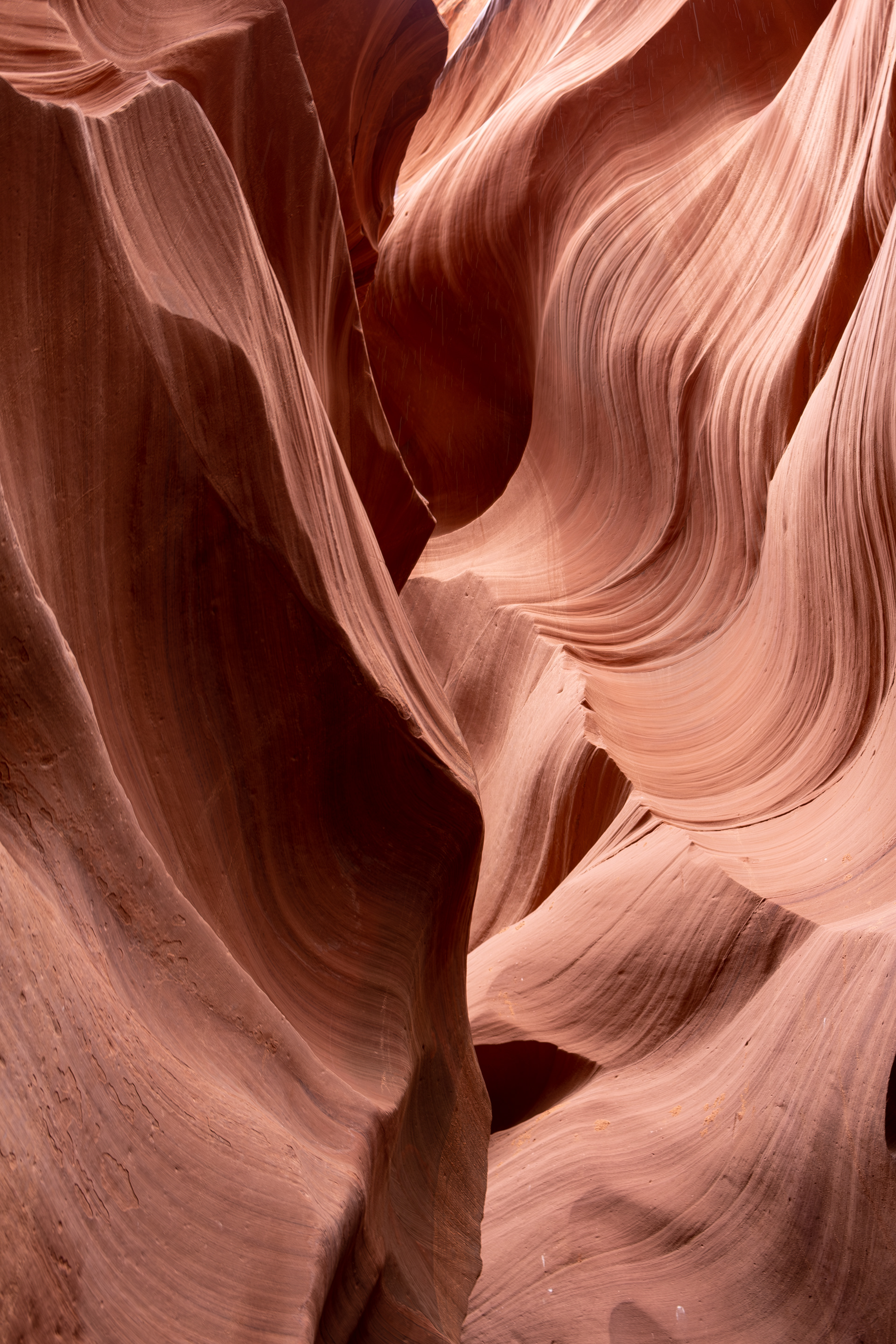 Walking path through Antelope Canyon.