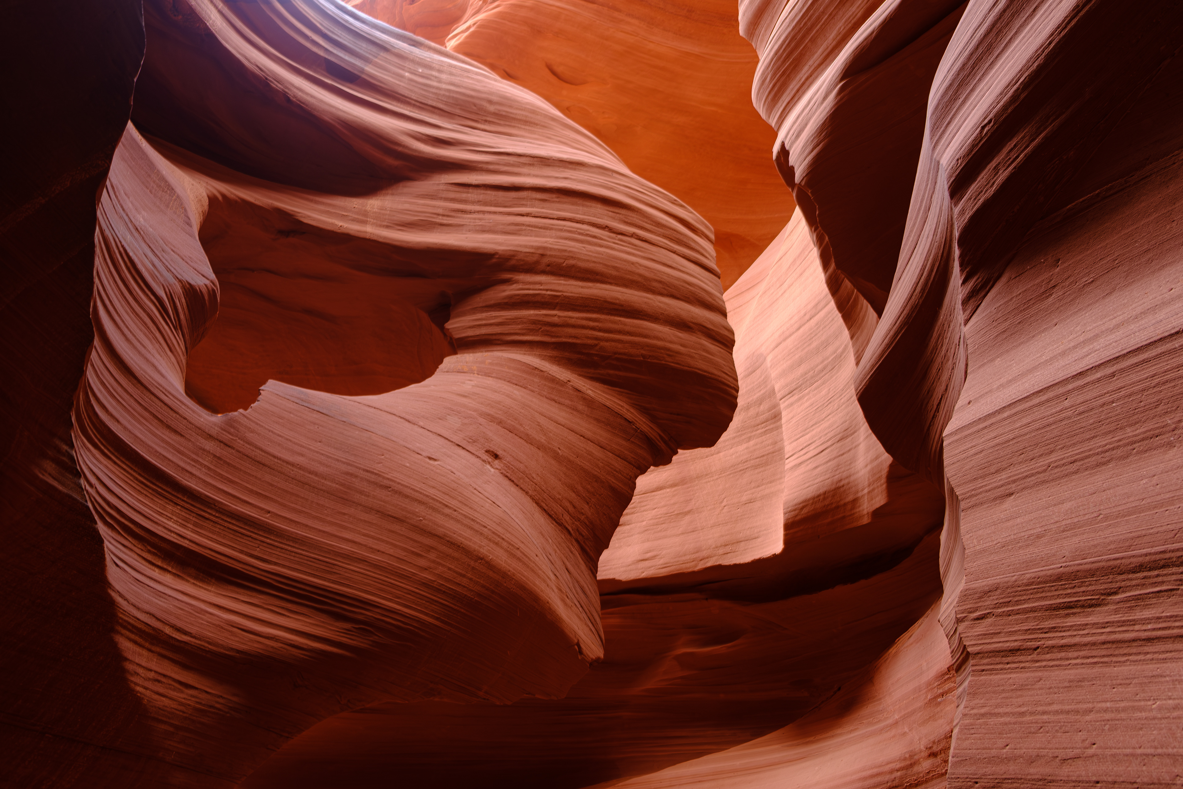 Antelope Canyon's unique rock formations.