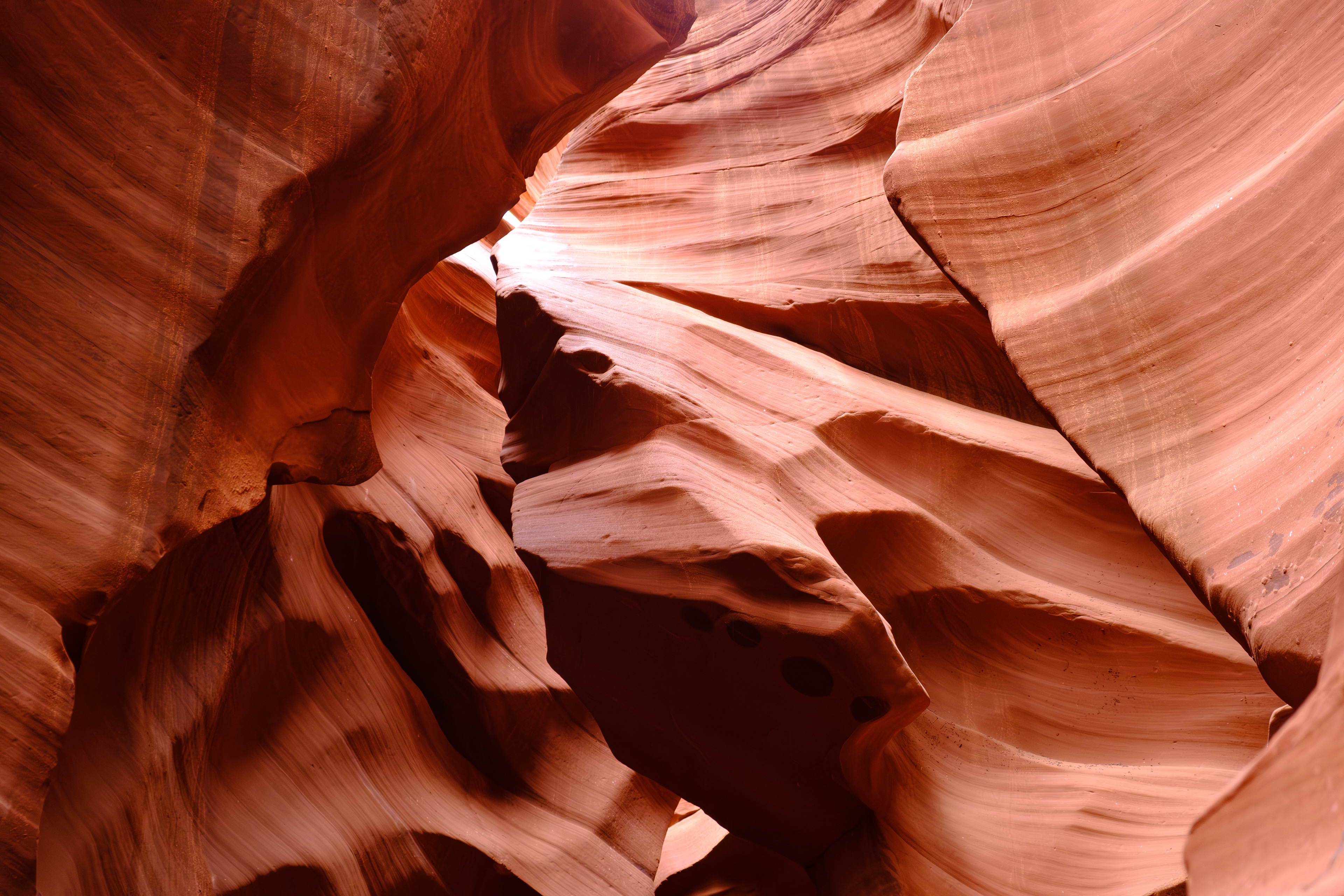 Antelope Canyon's unique rock formations.