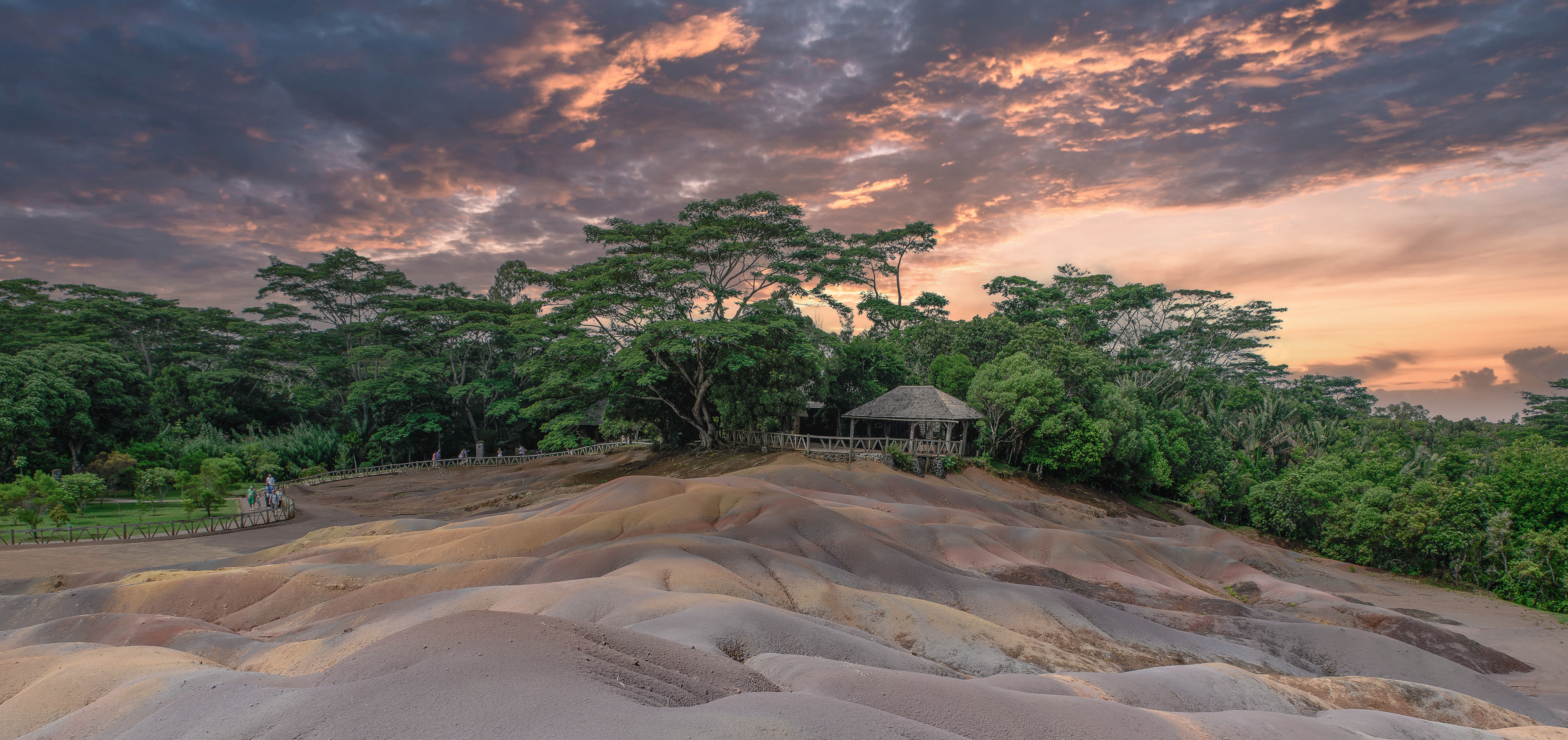 Chamarel Seven Coloured Earth. Mauritius.