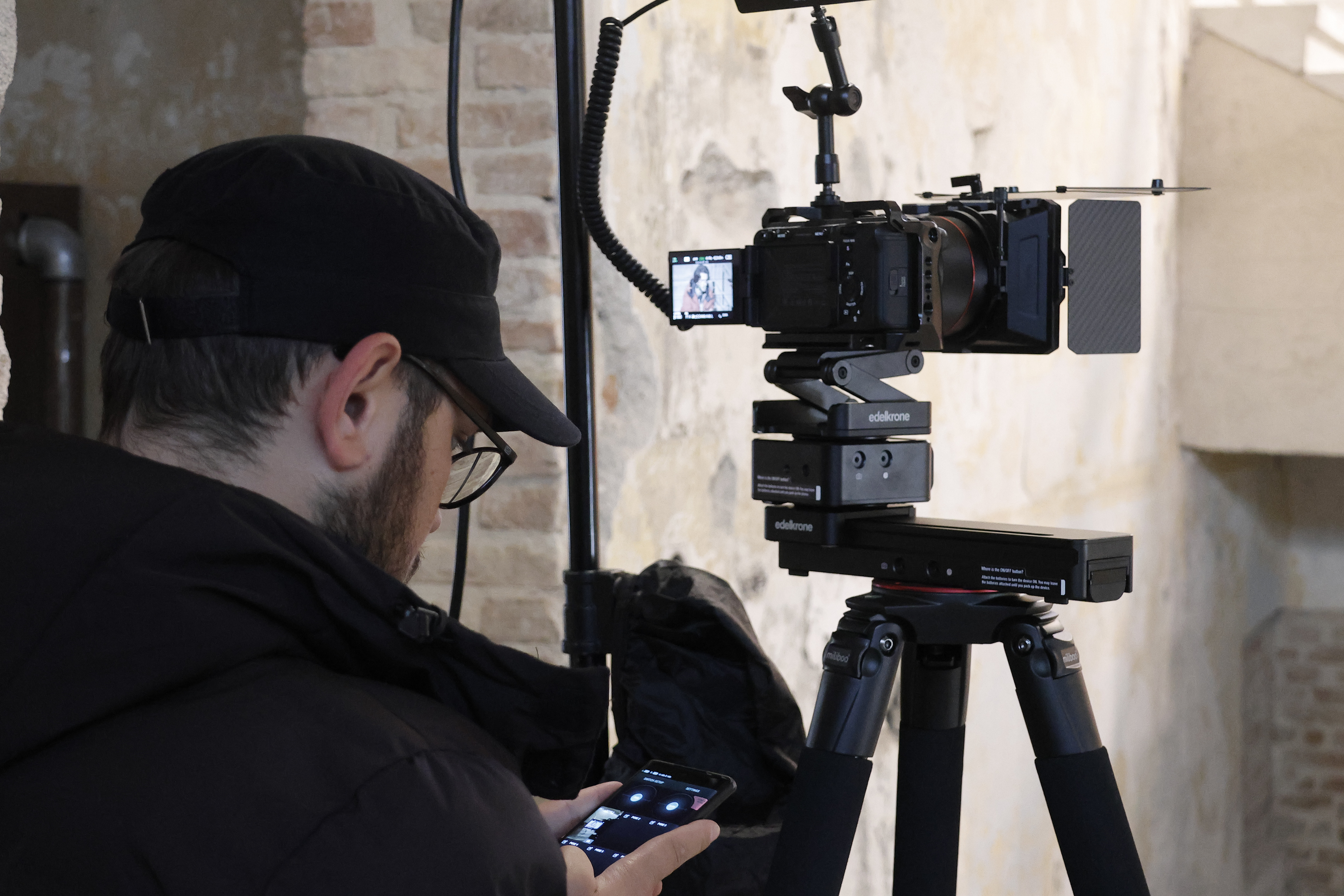 Ömer Faruk Uğurlu B Kamera provasını yapıyor.