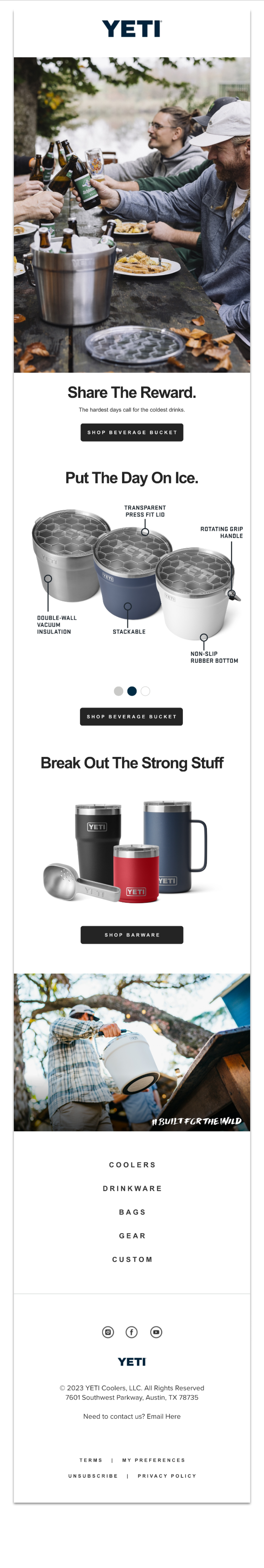 Beverage Bucket Email Design