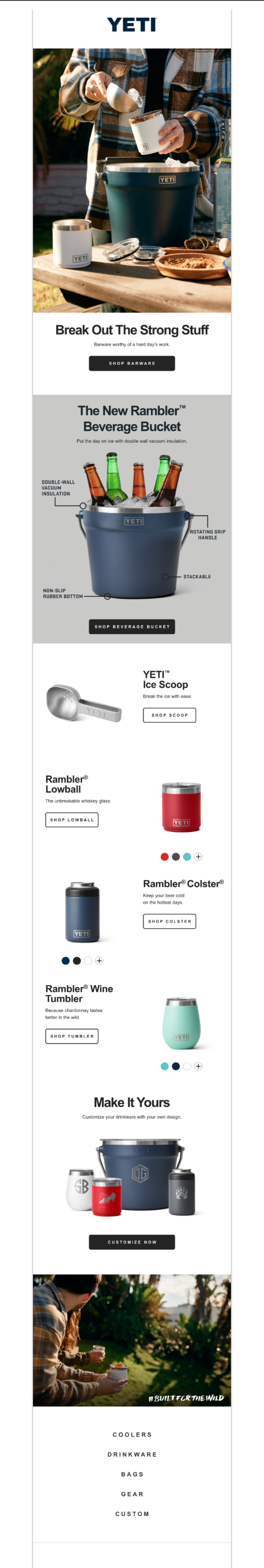 Beverage Bucket Email Design