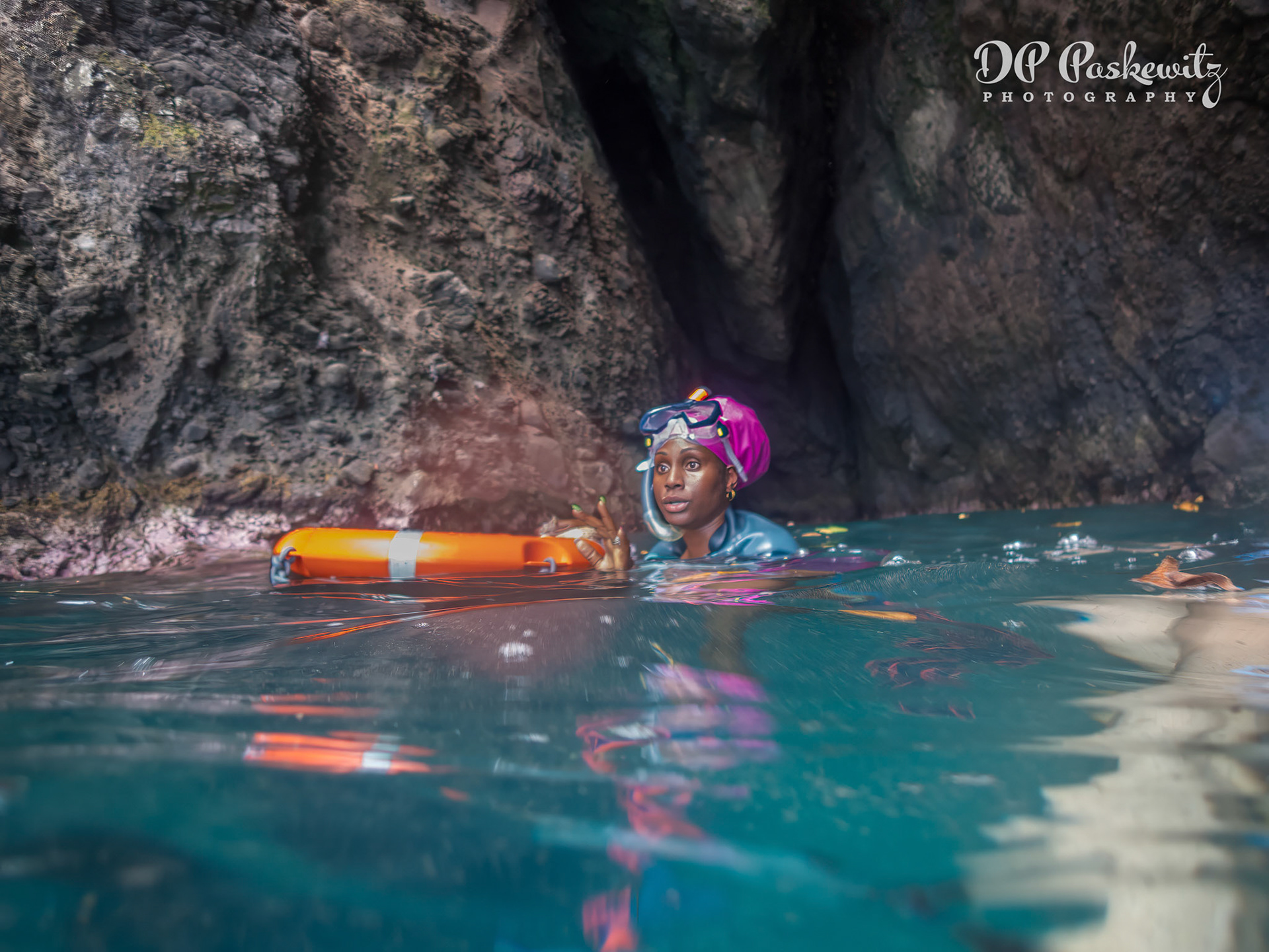 Leading Us to the Bat Caves: Snorkling near Grottes aux chauves-souris (bat cave), Martinique, 2023