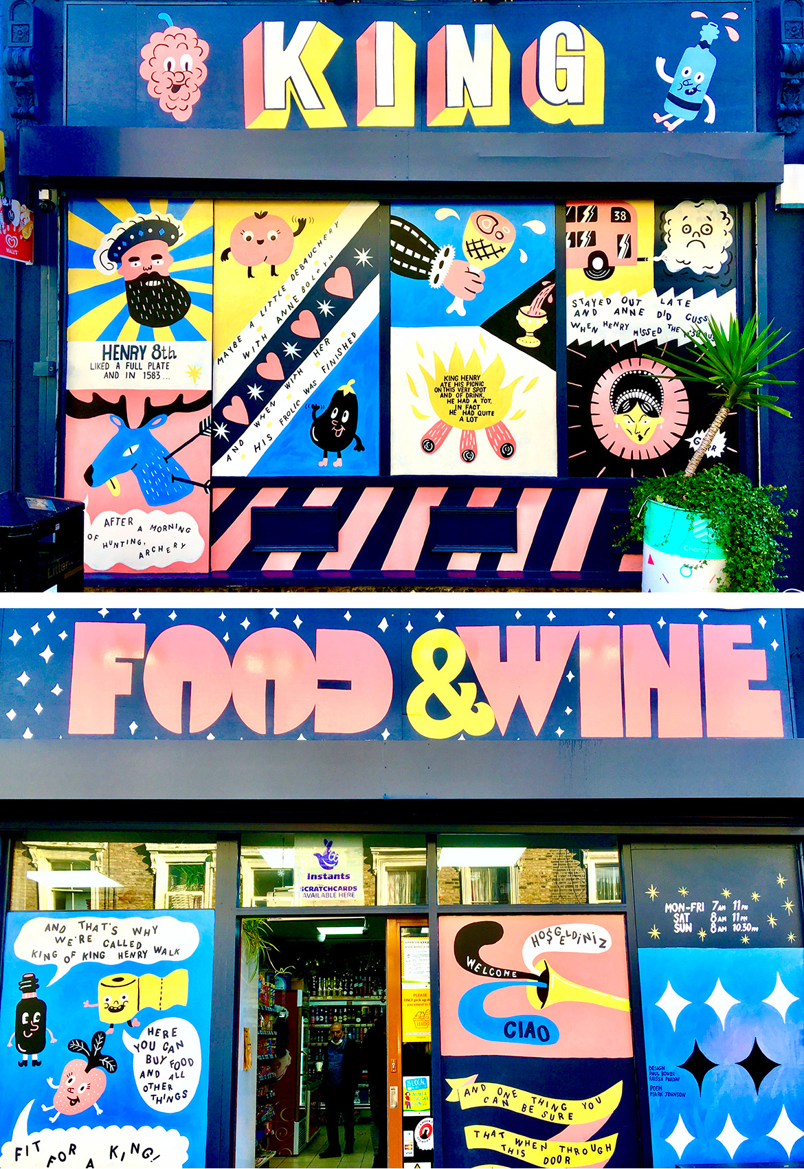 King Food & Wine Mural