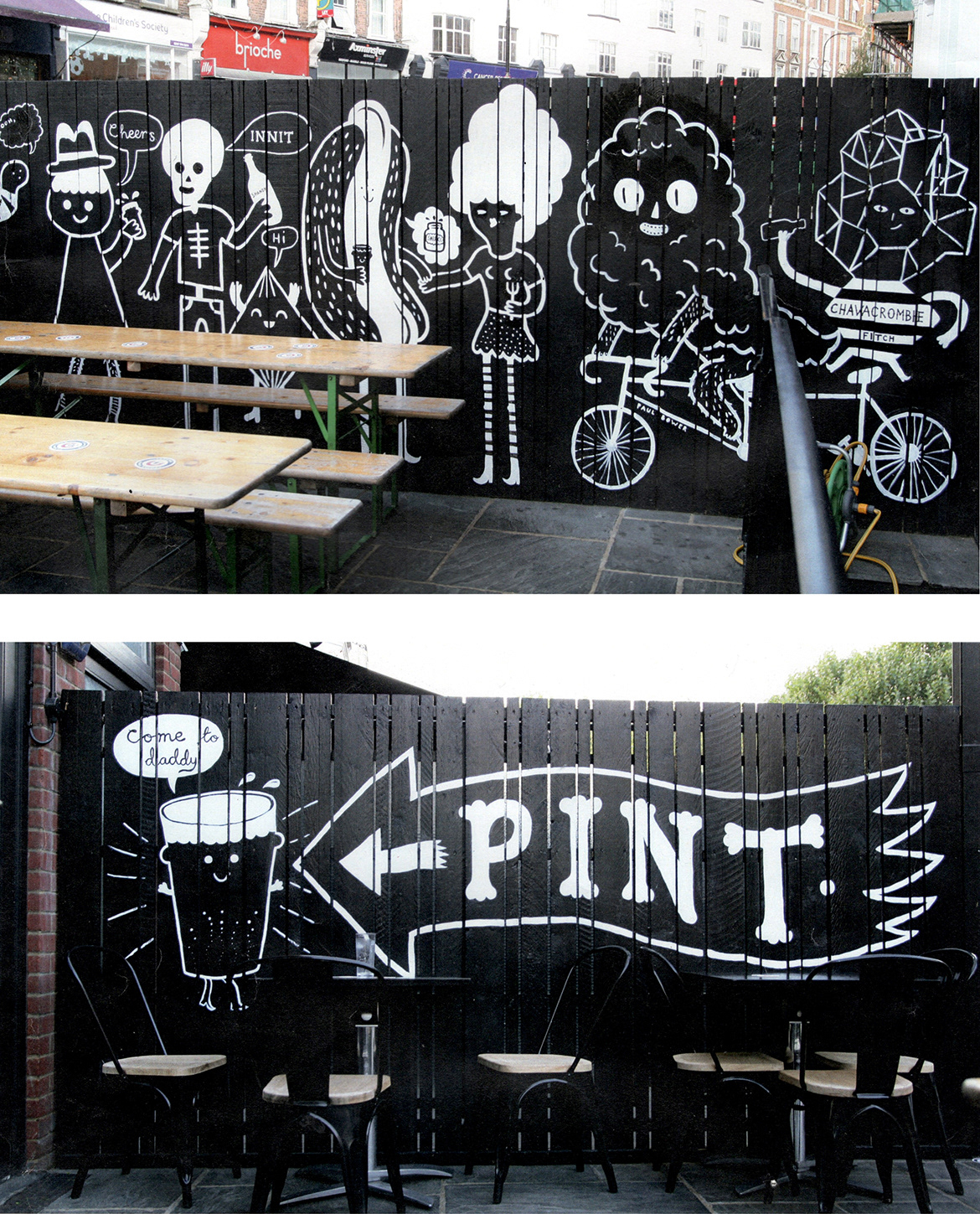 OneSixty Restaurant Murals