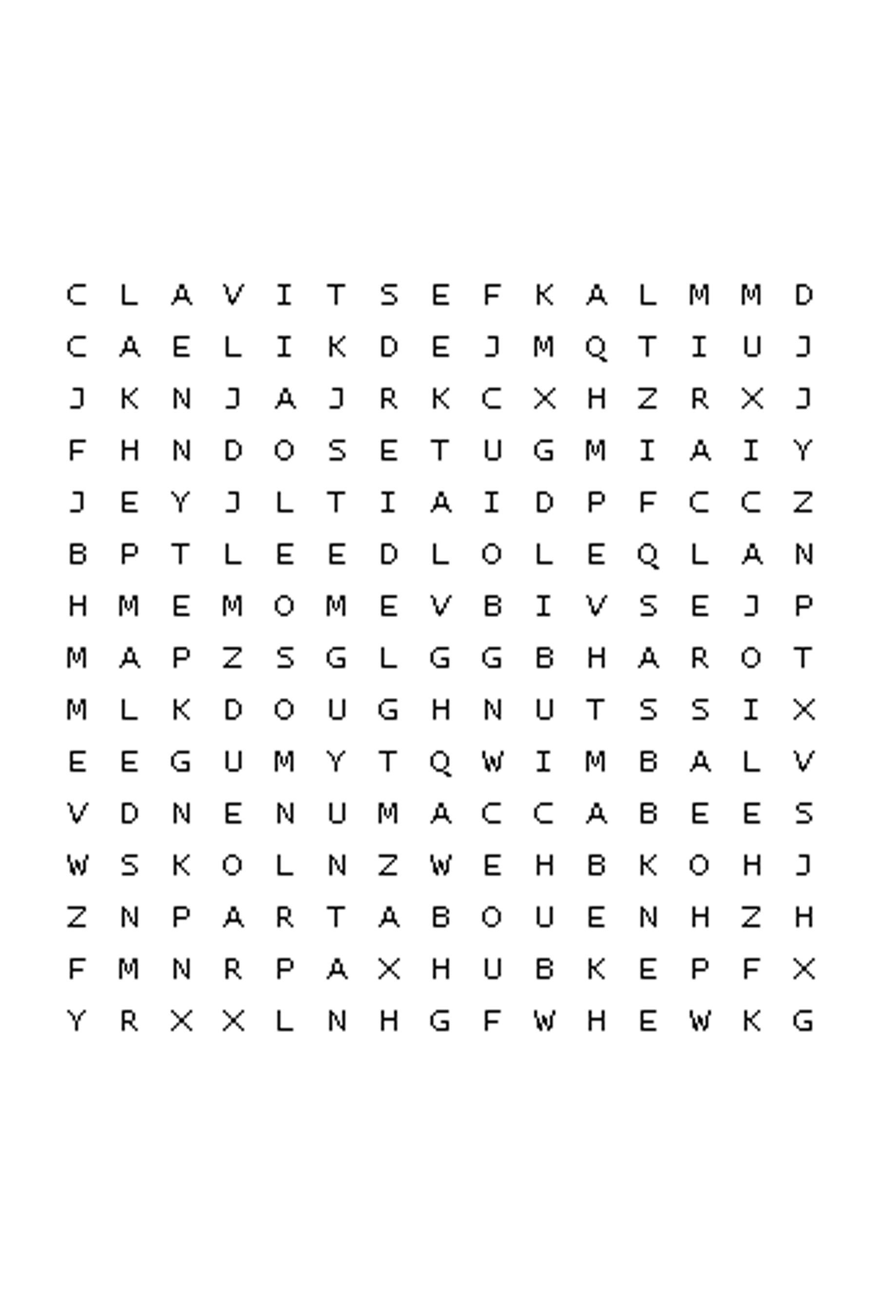 Chanukah Word Search