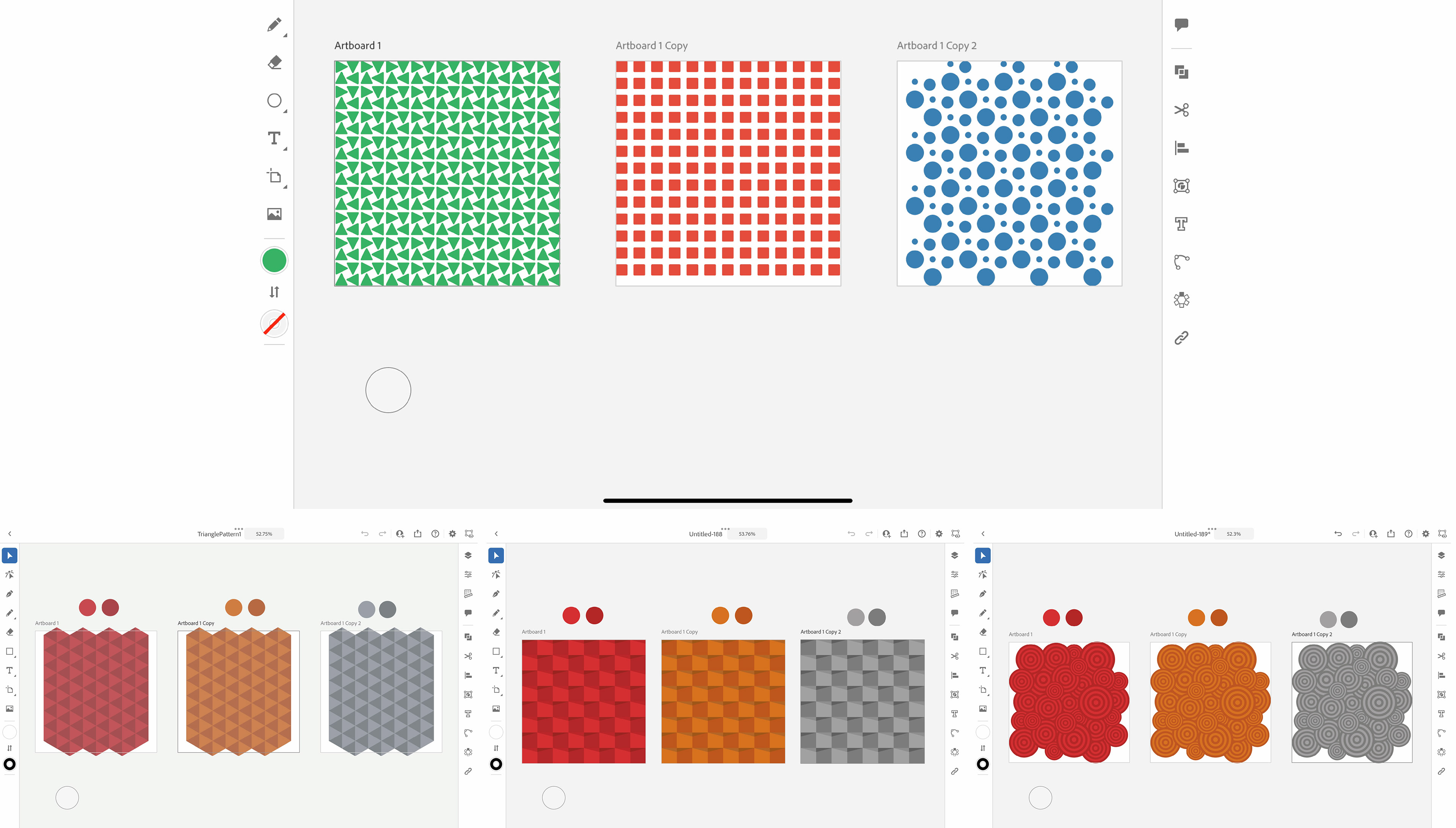 Pattern iterations