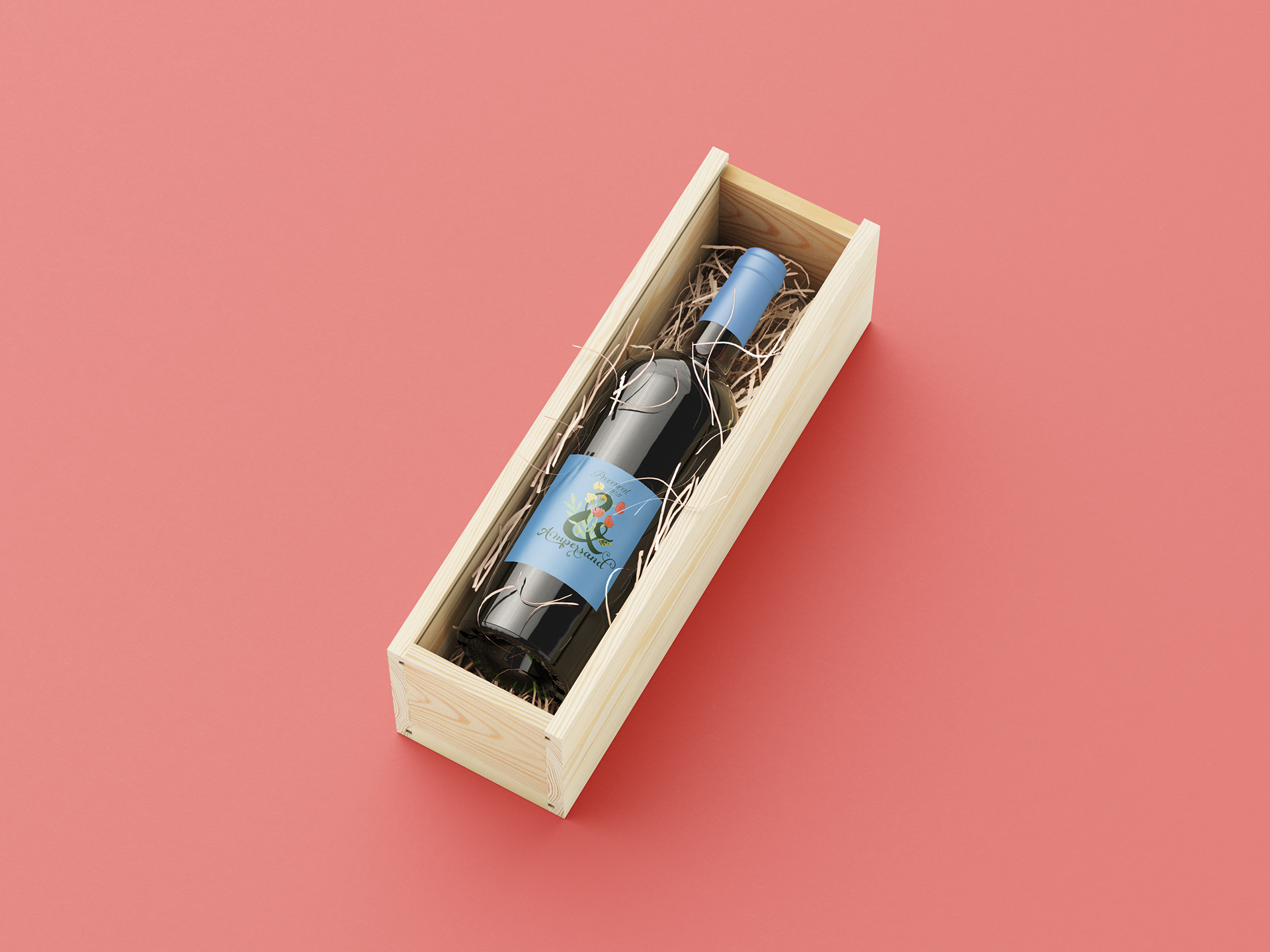 Wine label - created in Adobe InDesign