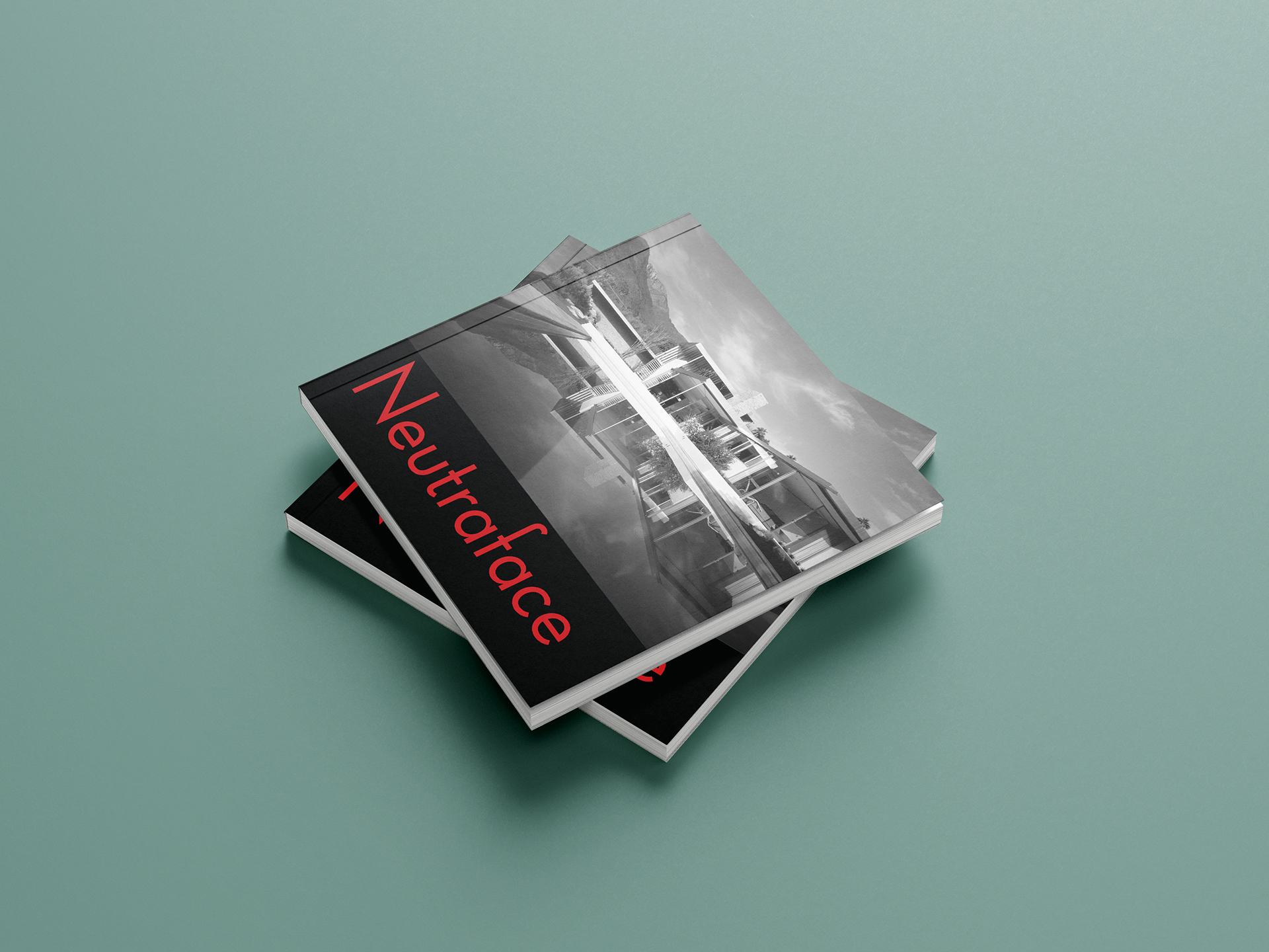Cover art for typography book on 'Neutraface' font - created in Adobe Illustrator and InDesign