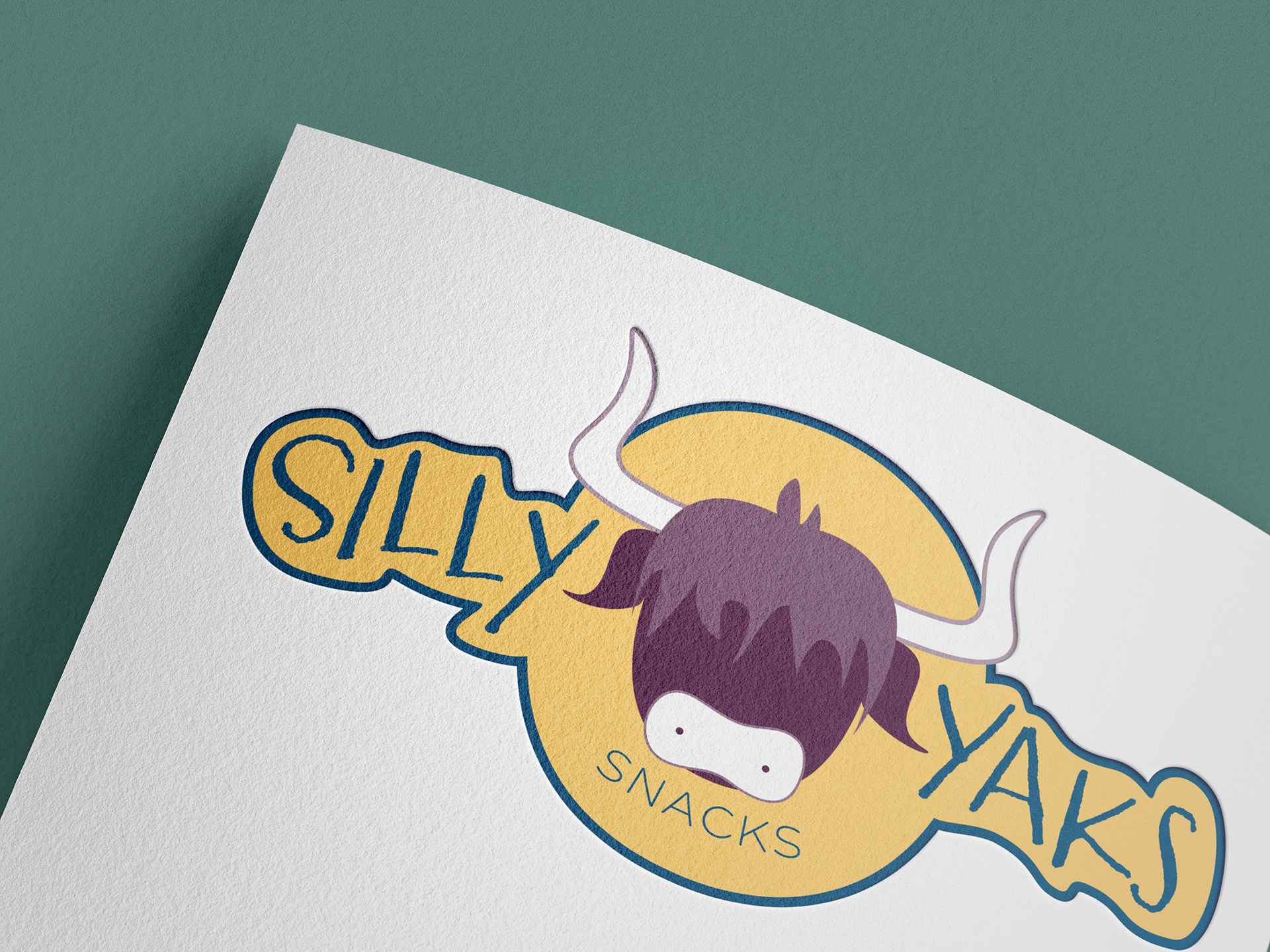 Silly Yaks Snacks Color Logo - Created in Adobe Illustrator
