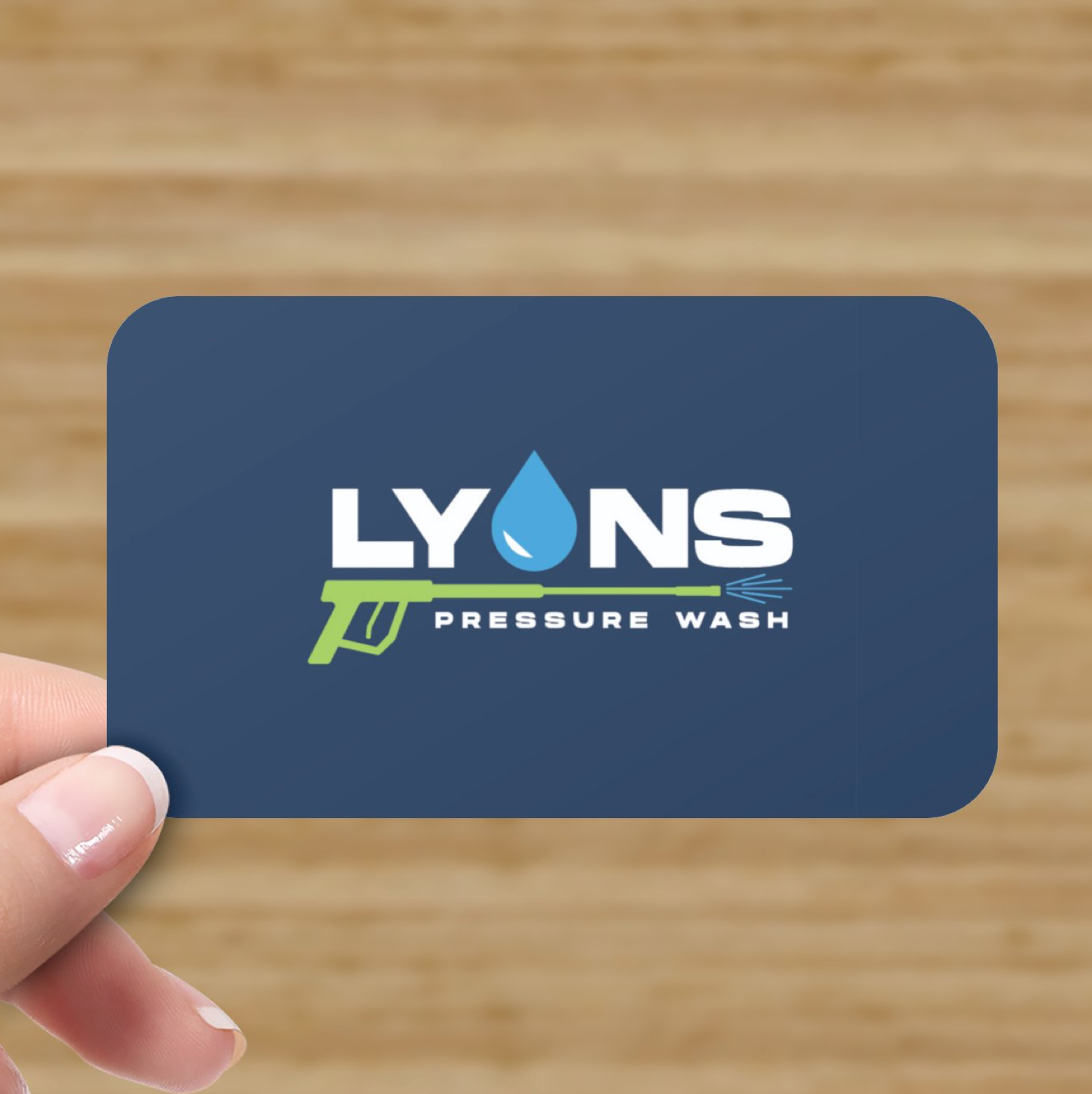 Business Card Front (LYONS PRESSURE WASH)