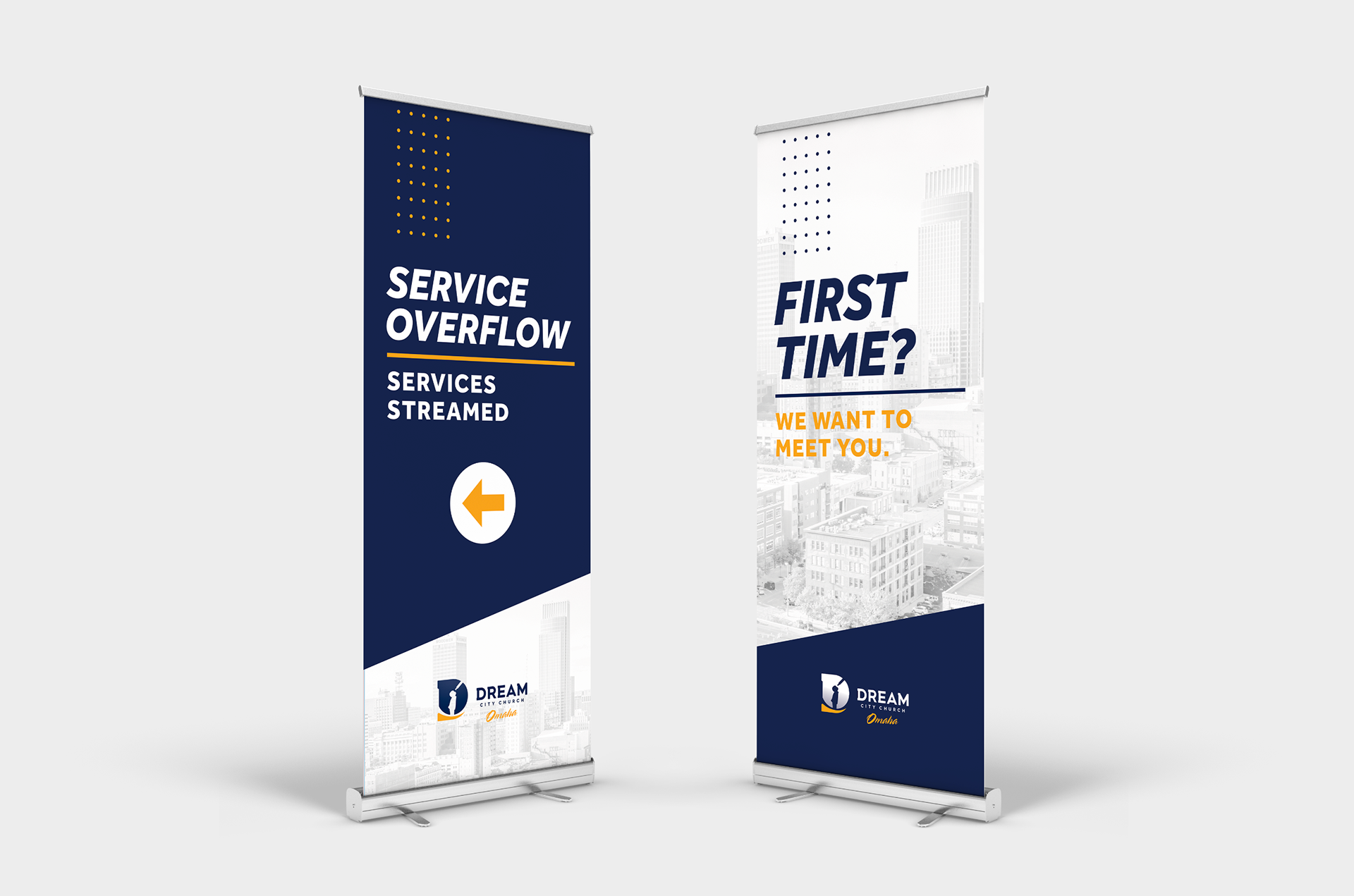 Roll Up Directional Signage Design
