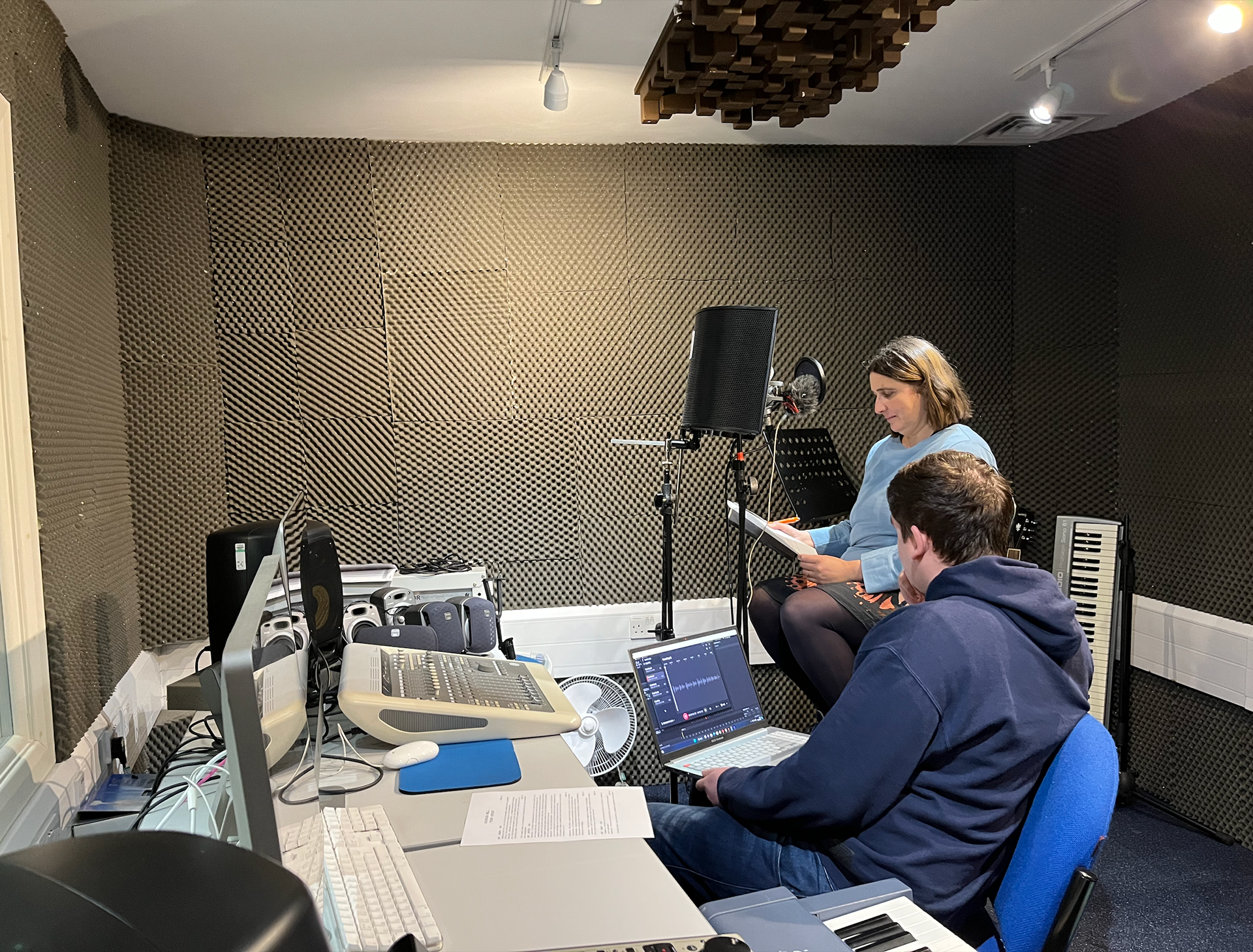 Voiceover recording with client