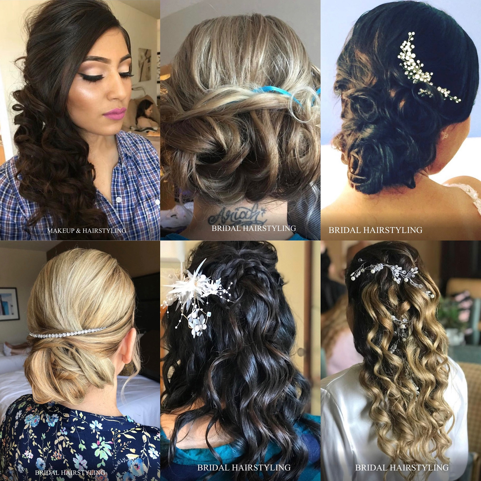 Bride & Bridal Party Makeup & Hairstyling