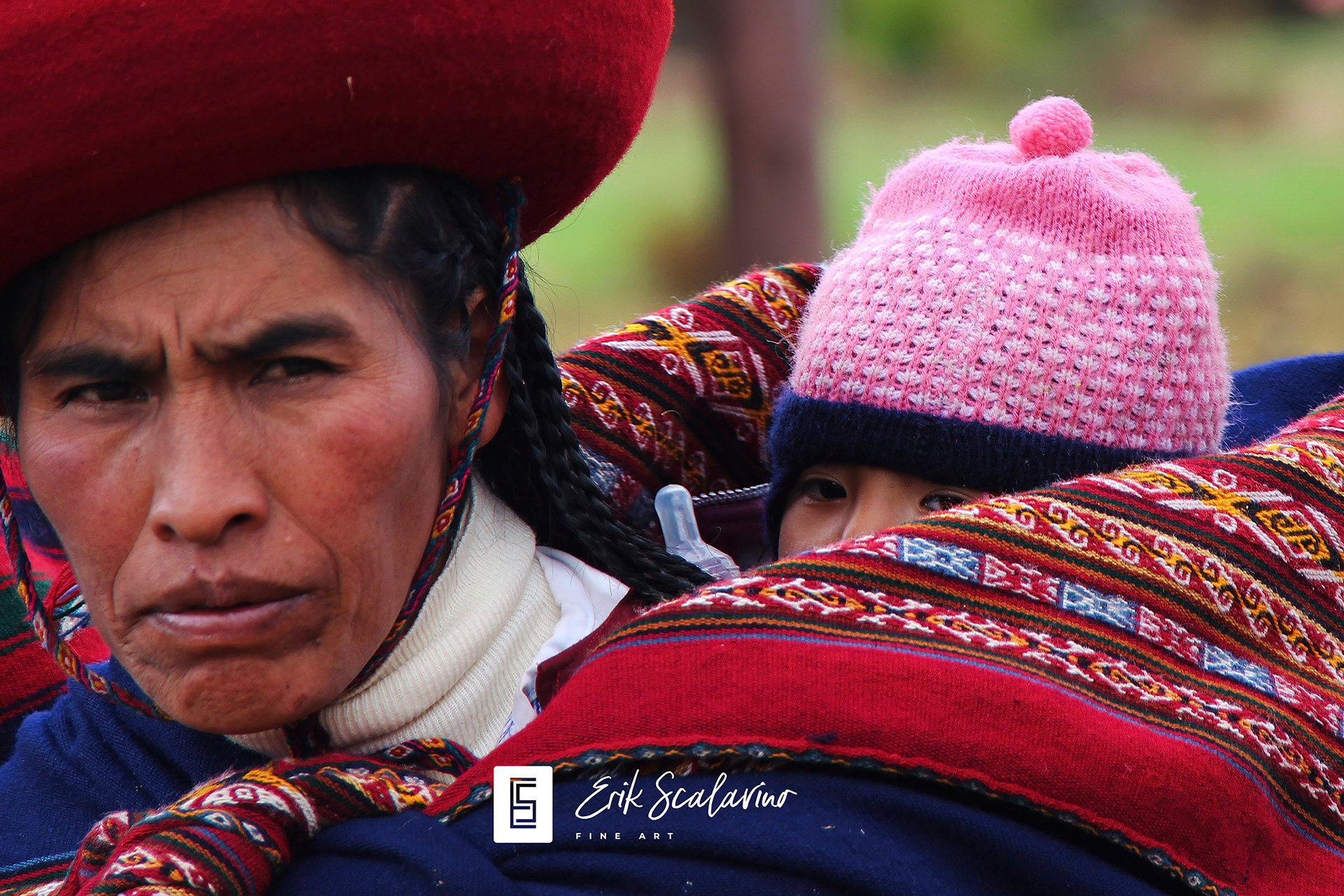 Peruvian Highland woman and child