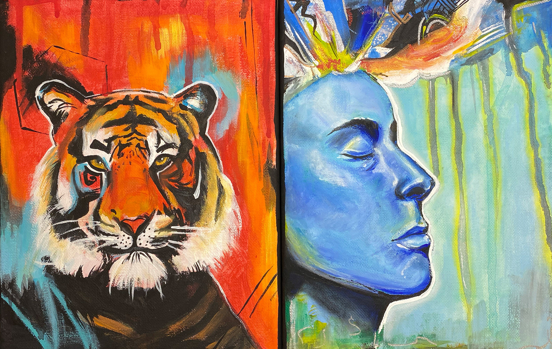Acrylic, Pastel