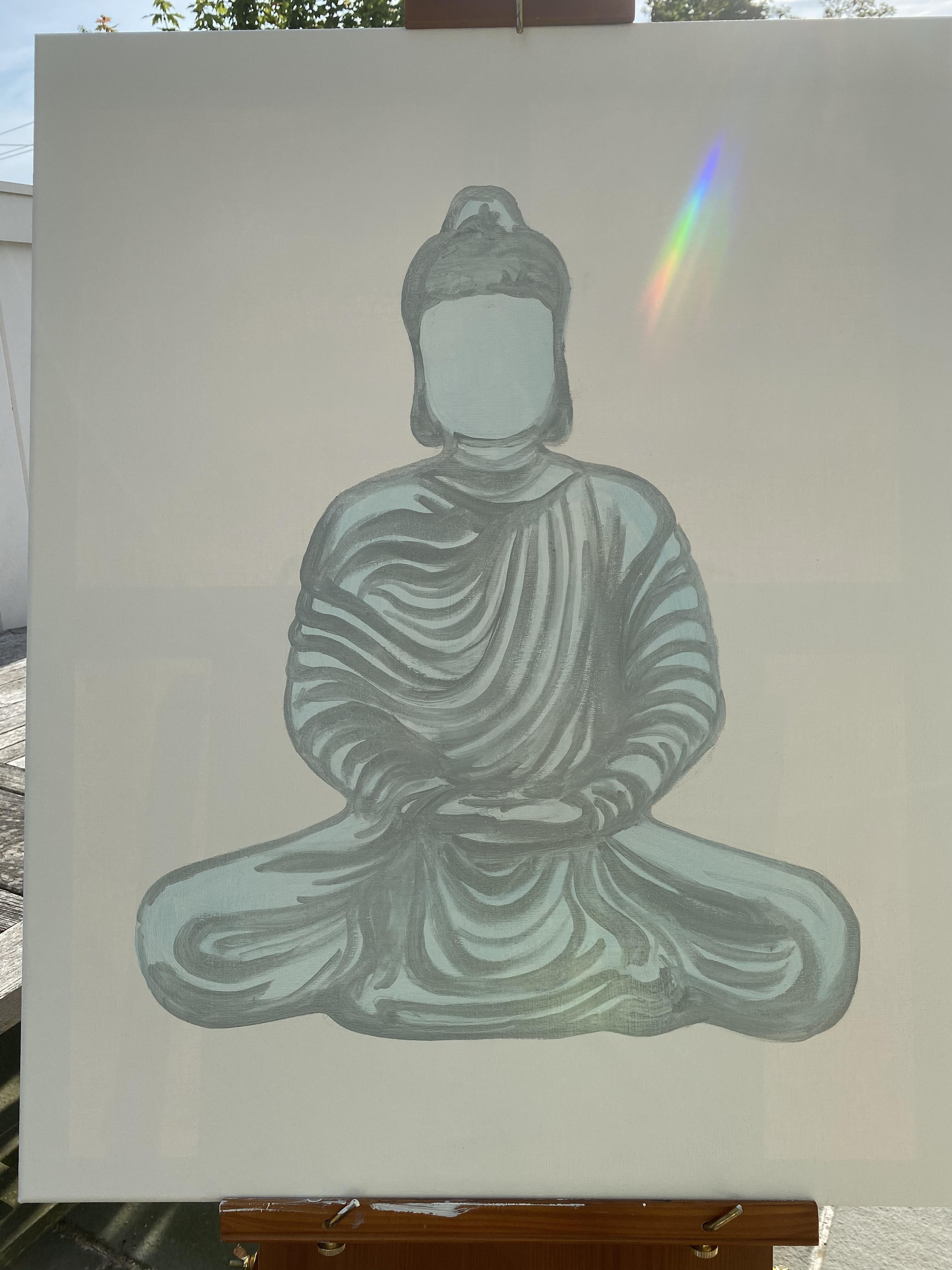 mapping out the statue's ripples
