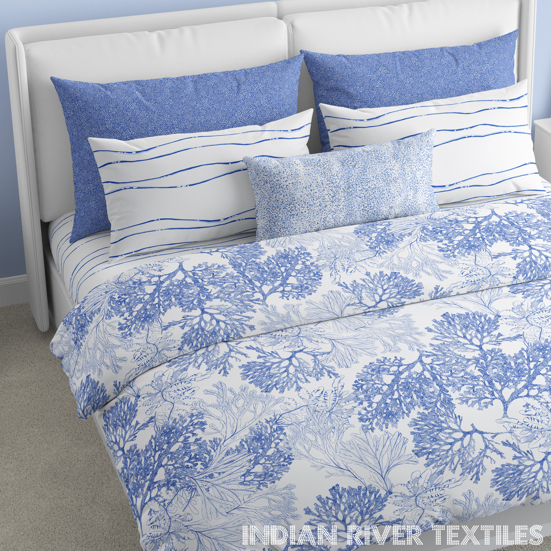 Spotted Algae Nautical Blue