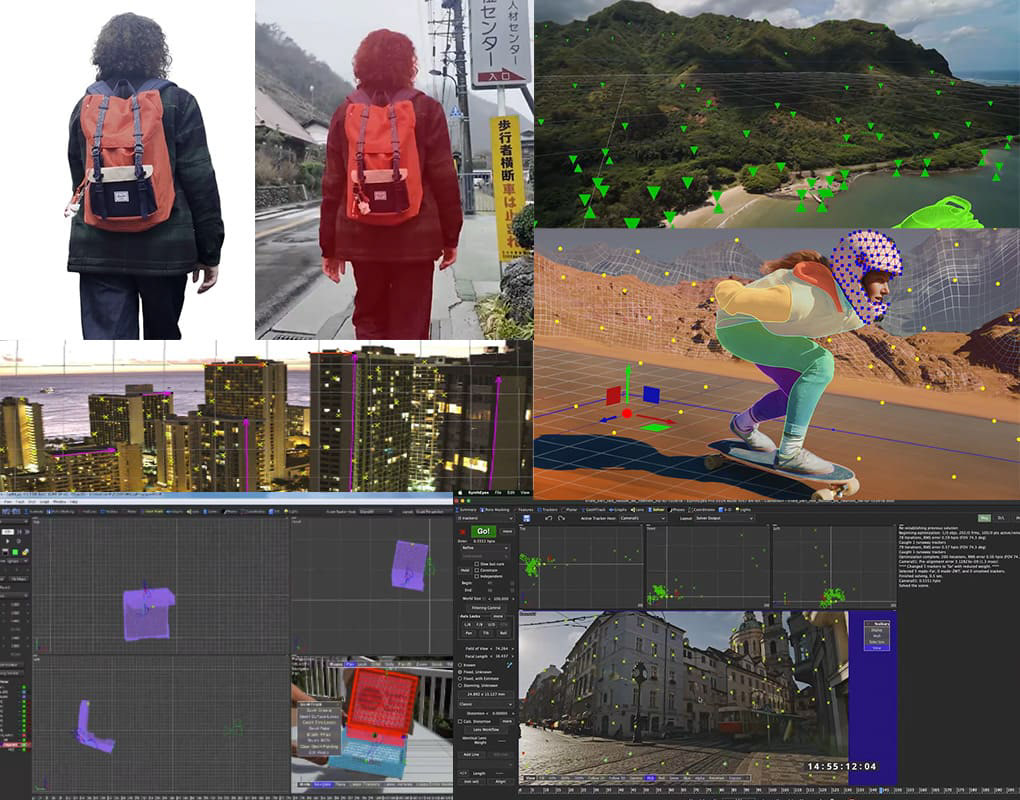 영상_마스킹합성, 3d공간 추적, 3d오브젝트 추적, 왜곡보정, 파티클합성 및 다양한 영상합성