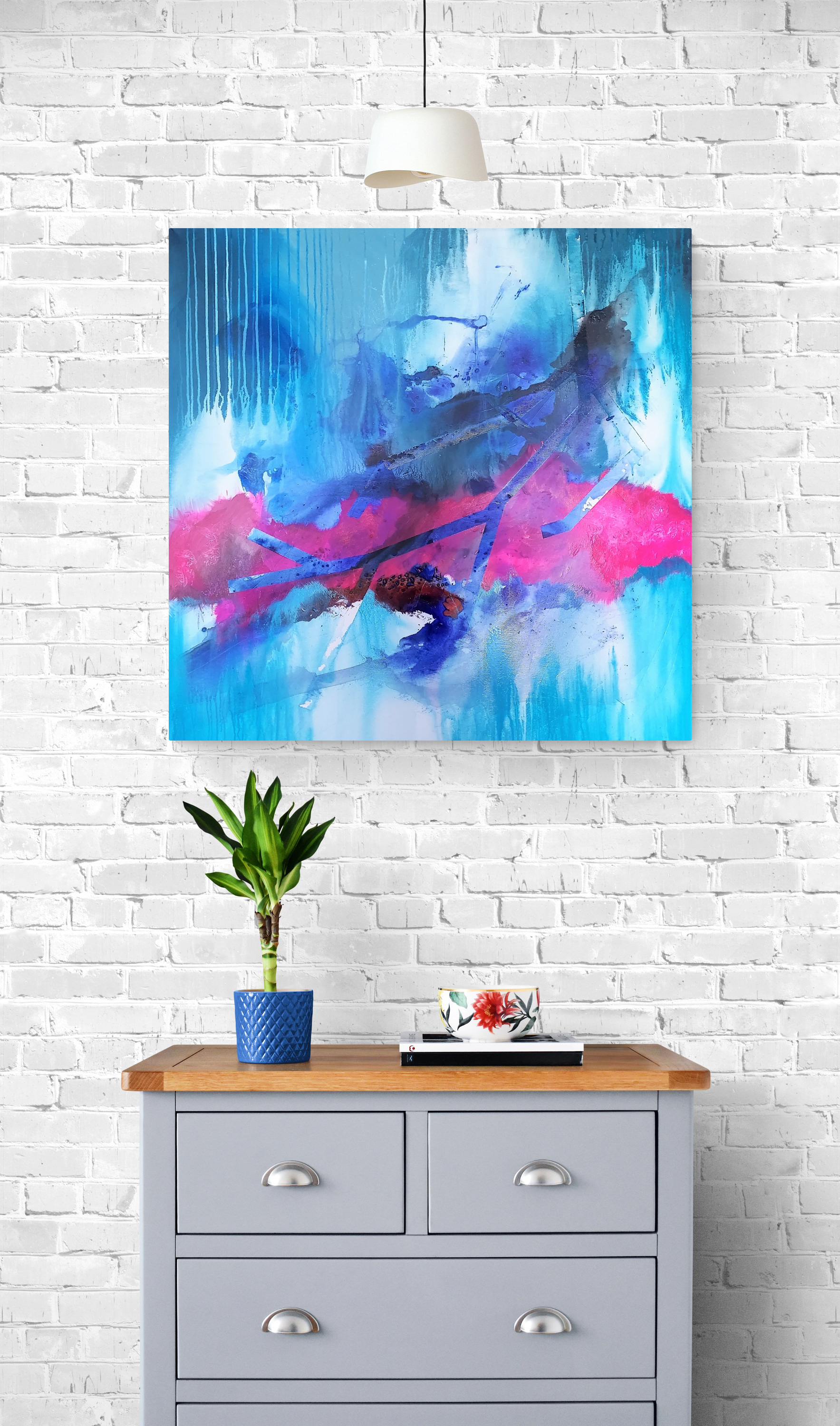 Ligne de couleurs N°20 100 * 100 cm