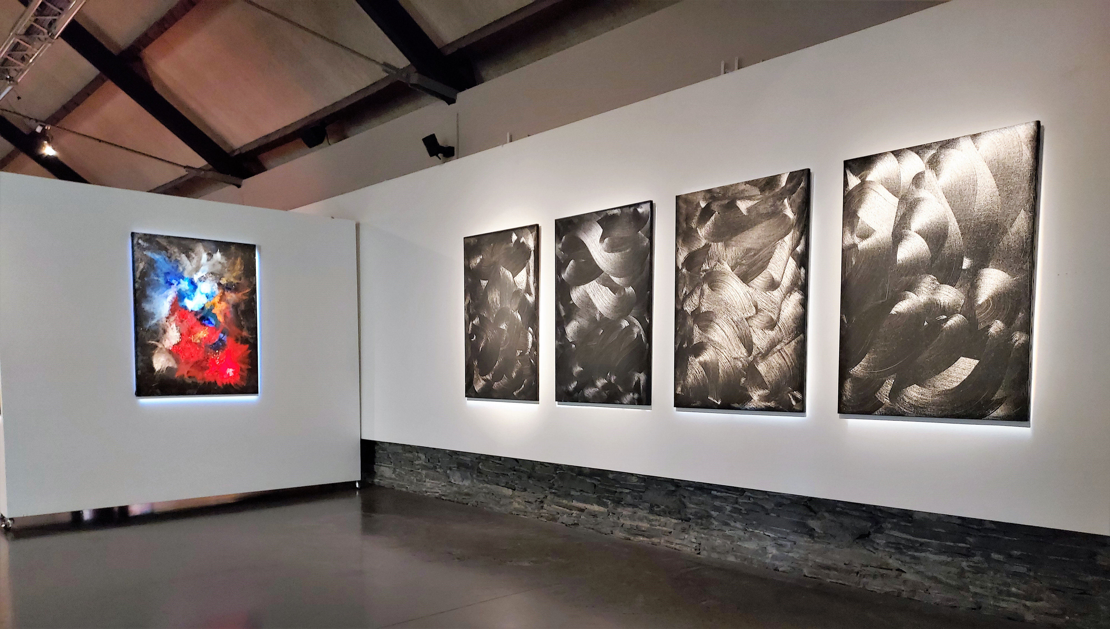 Dark Side composition Quadriptyque (89*130 cm)