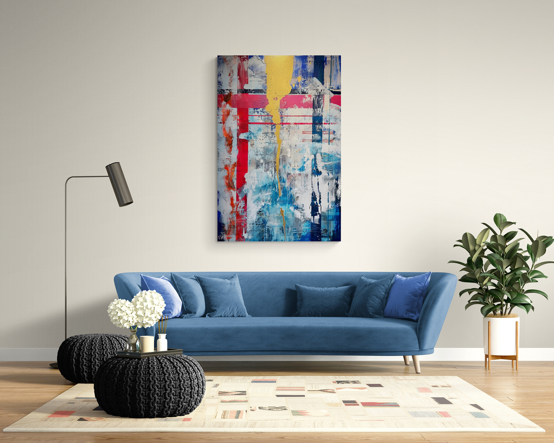Les couleurs de l'âme N° 1 97 * 142 cm