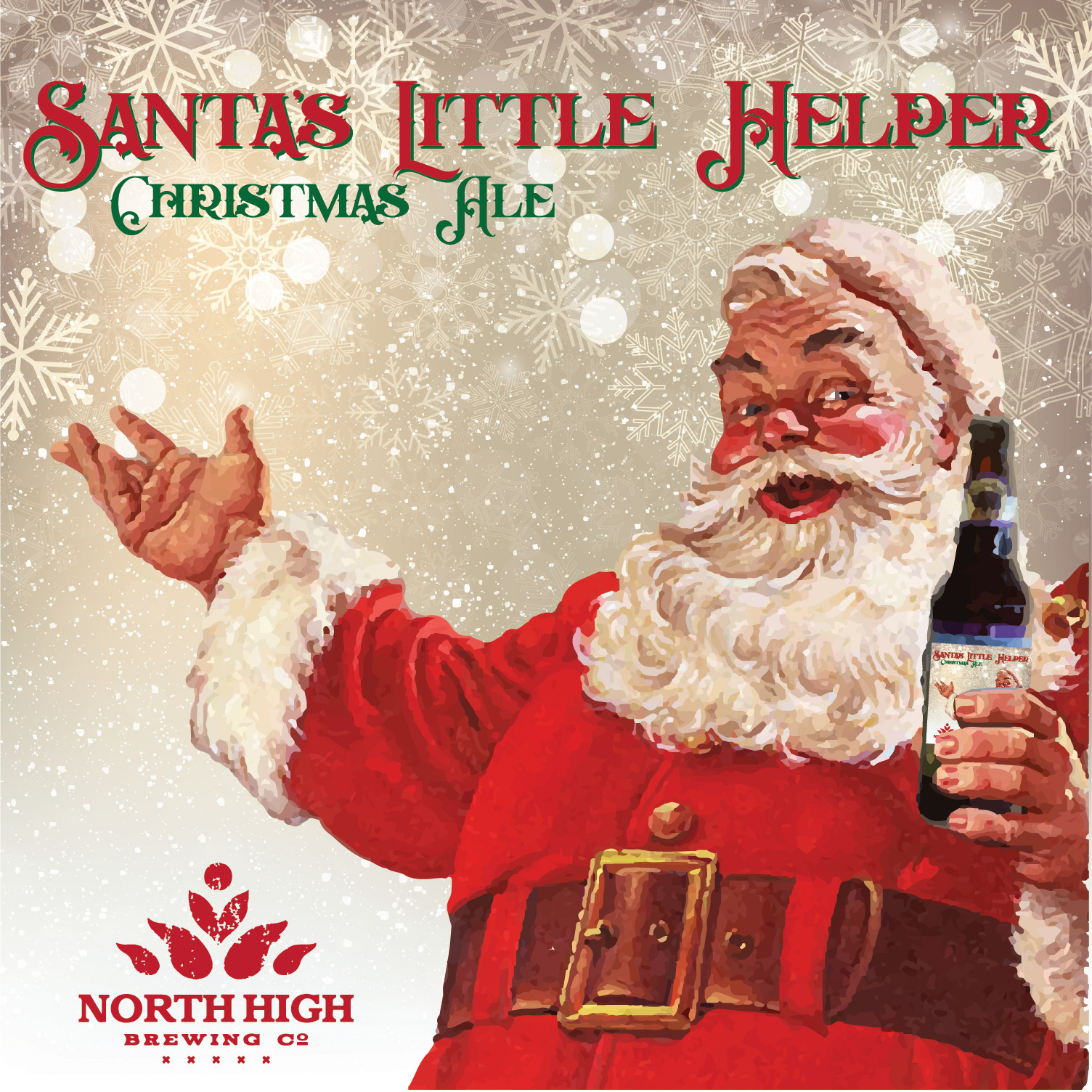 Santa's Little Helper Christmas Ale Label