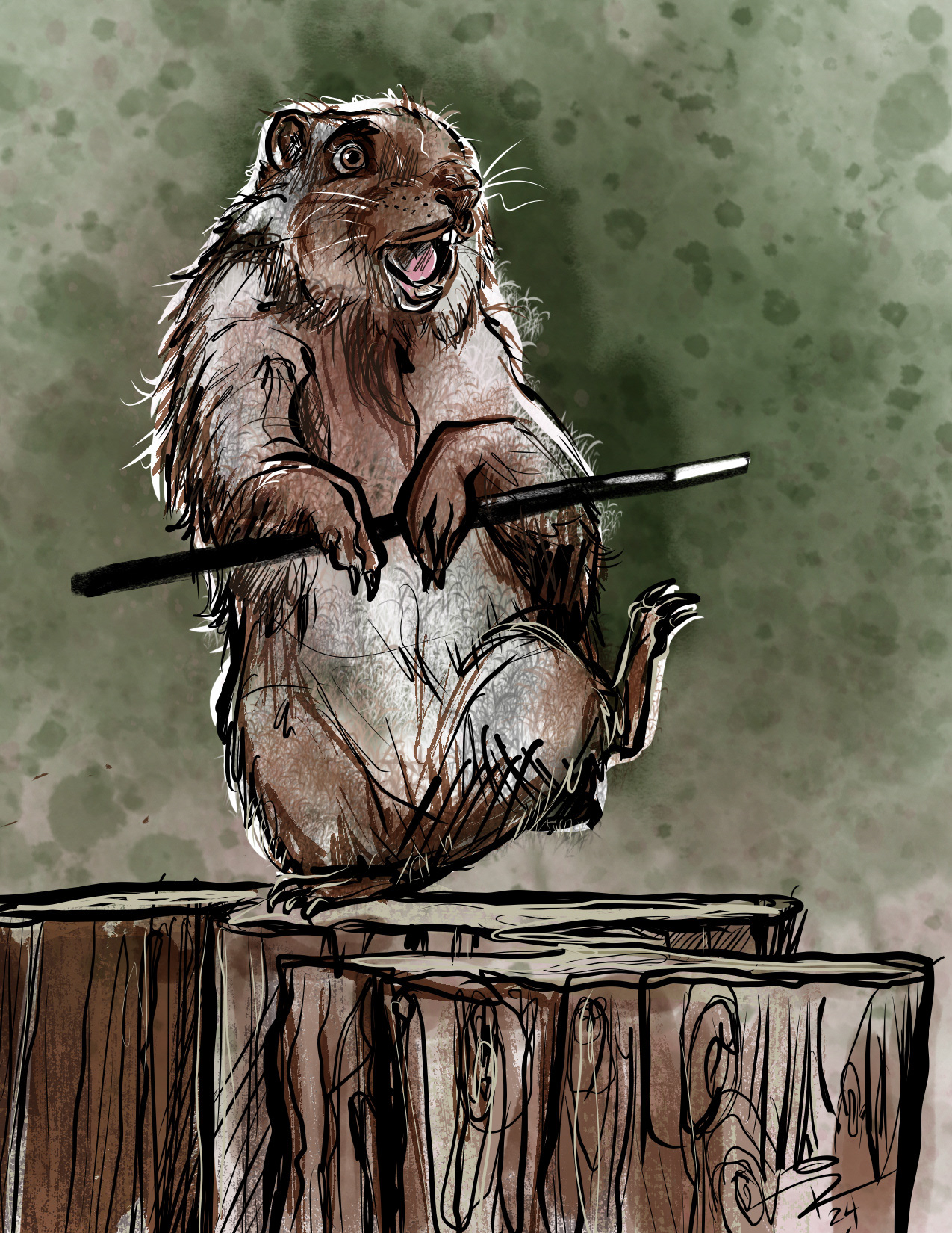 Dancing Gopher-Color