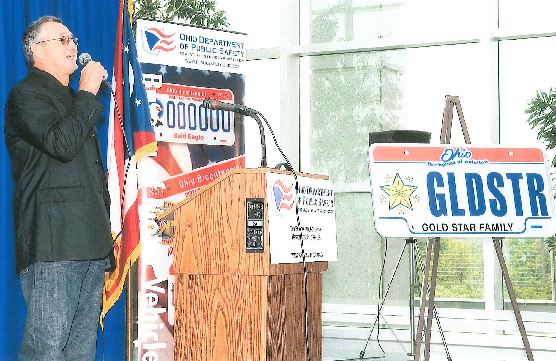 Gold Star License plate unveiling
