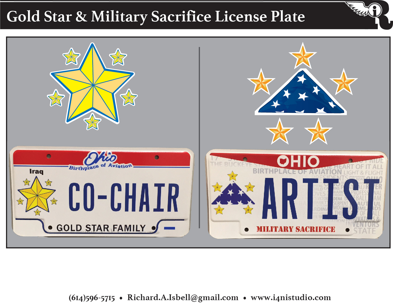Gold Star & Military Sacrifice License plates