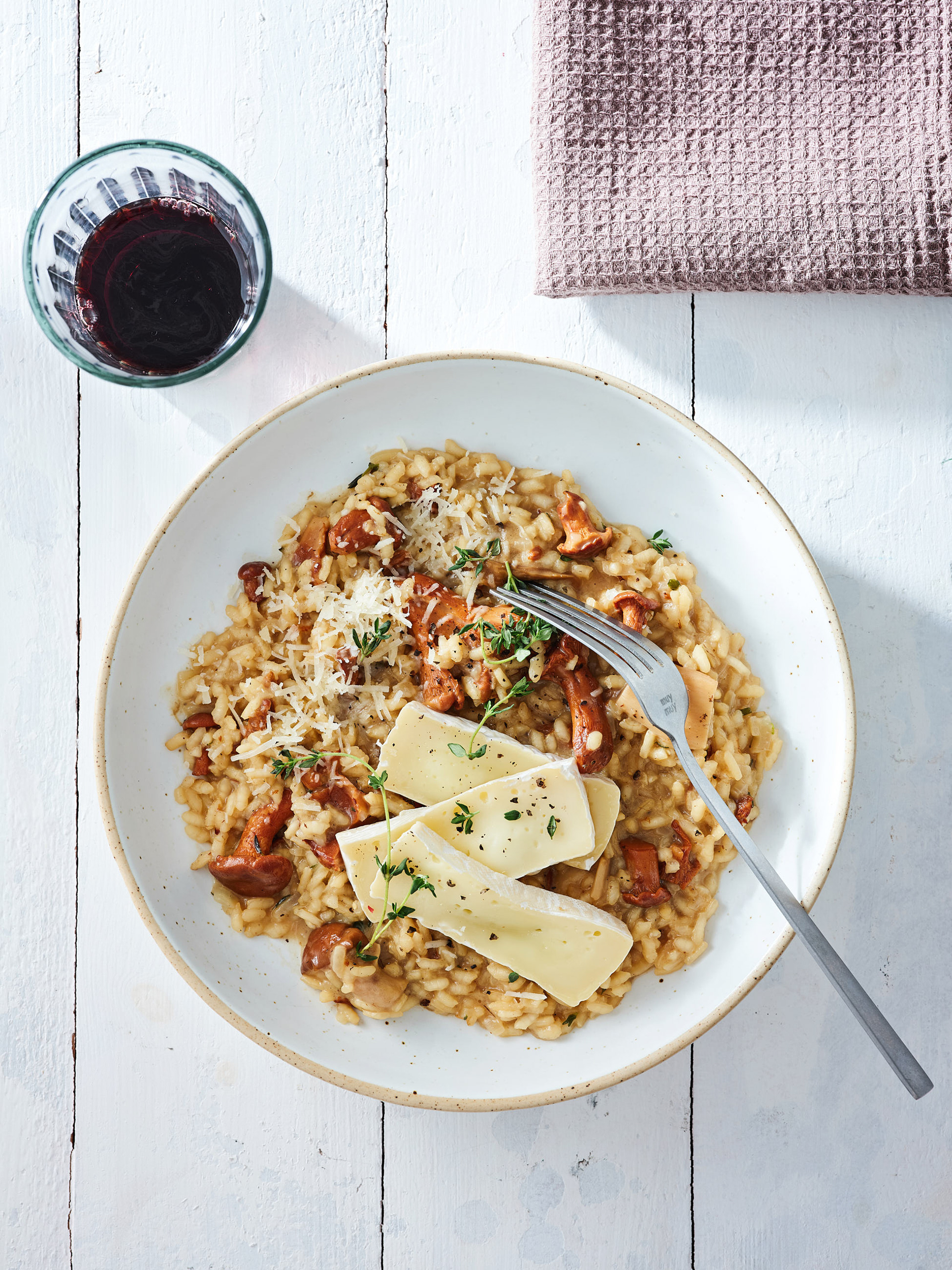 Wild Mushroom Risotto with Brie