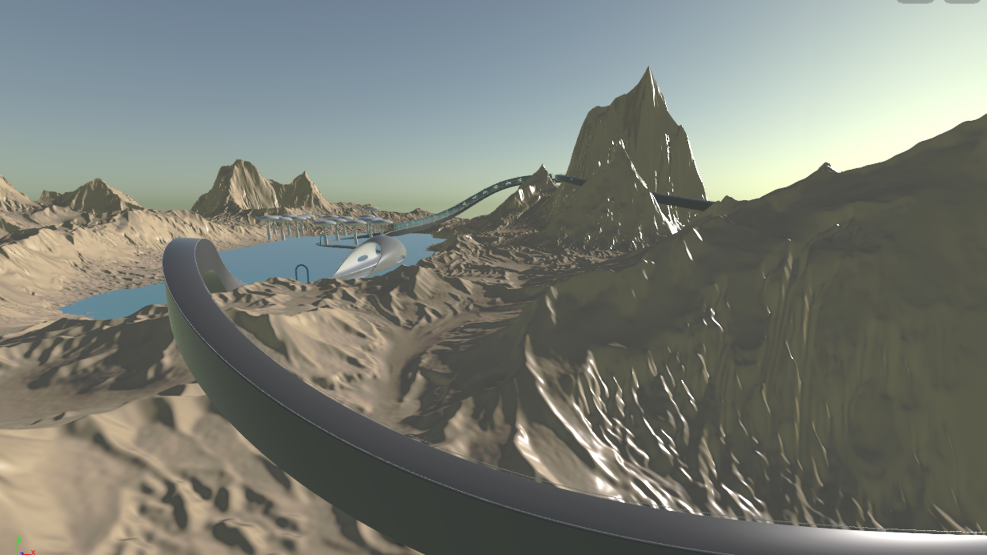 Houdini Screenshot of Landscape.